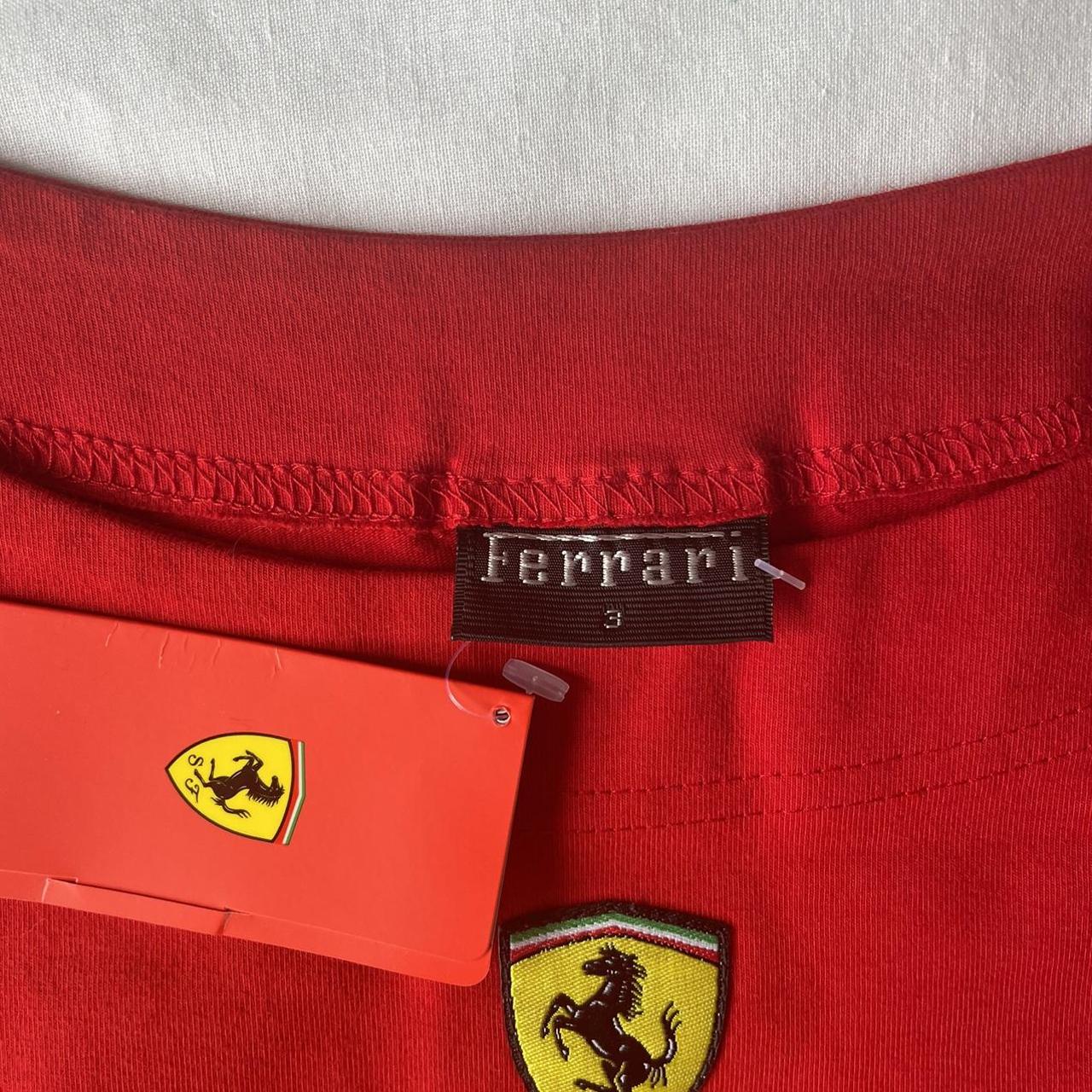 Ferrari Women's Red Crop-top | Depop