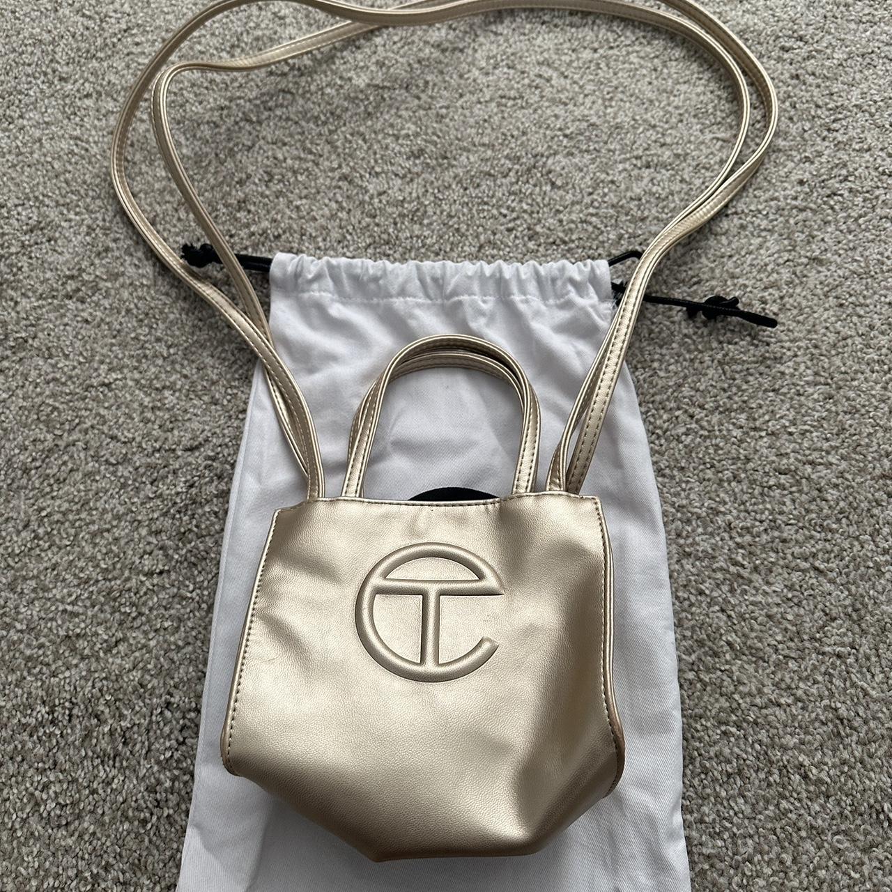 Telfar Bag Small store Gold