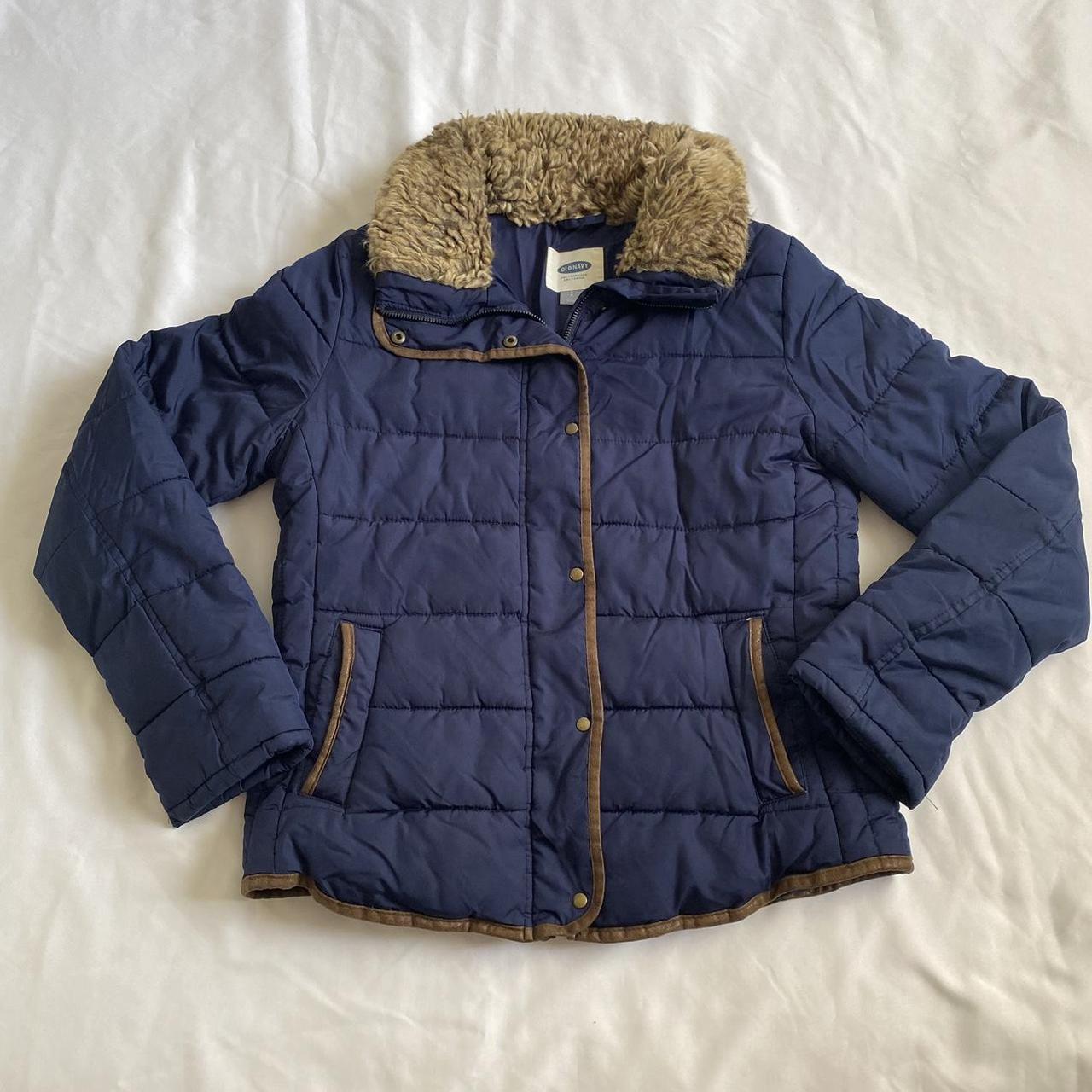 Old Navy Quilted Puffer jacket/coat size:... - Depop