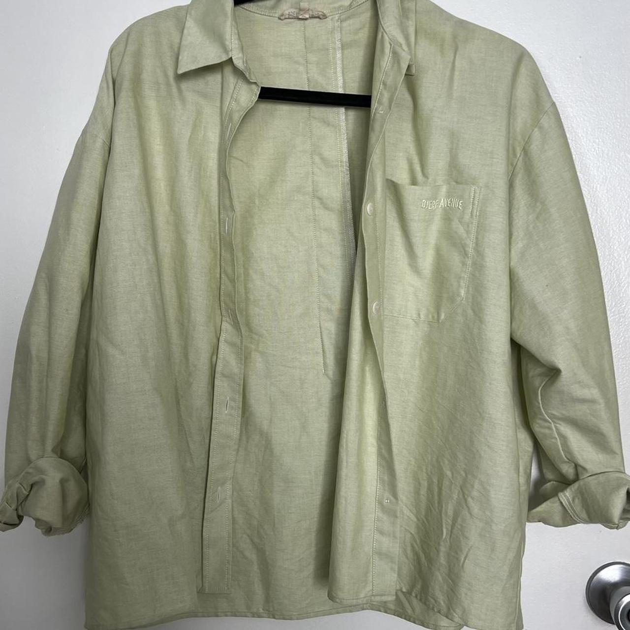 Djerf Avenue Women's Khaki and Green Shirt (2)