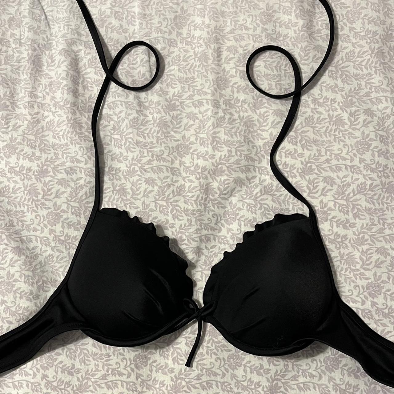 Victoria's Secret black swimsuit top ❥ size 32 B ❥ | Depop