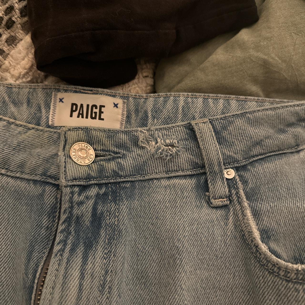nordstrom paige jeans, rip on the waste, size 32... - Depop