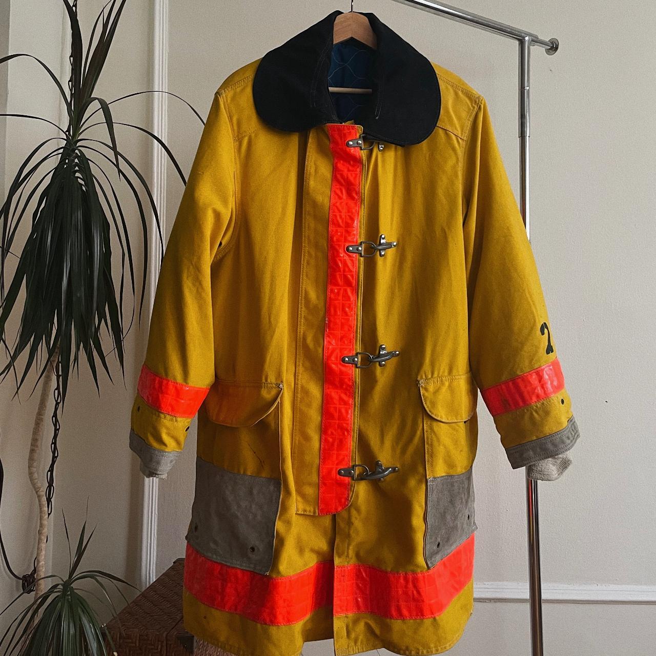 80s US ARMY fireman cotton jacket yellow ミリタリー 翌営業日発送 ...