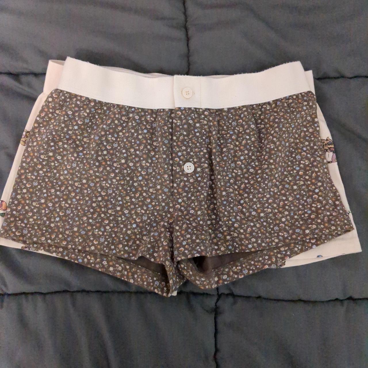 rare brandy melville sleep shorts set. super cute... - Depop