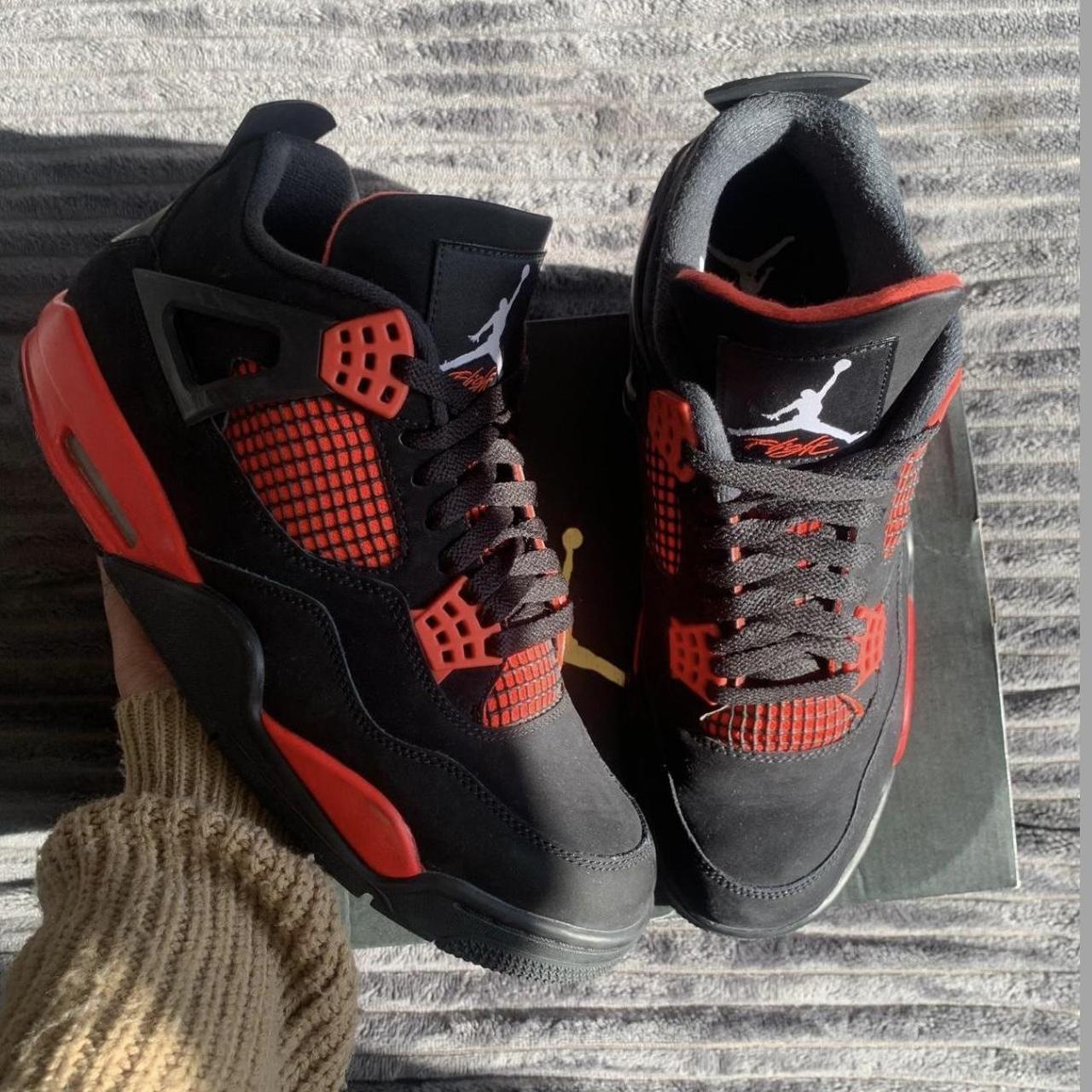 jordan red 4's