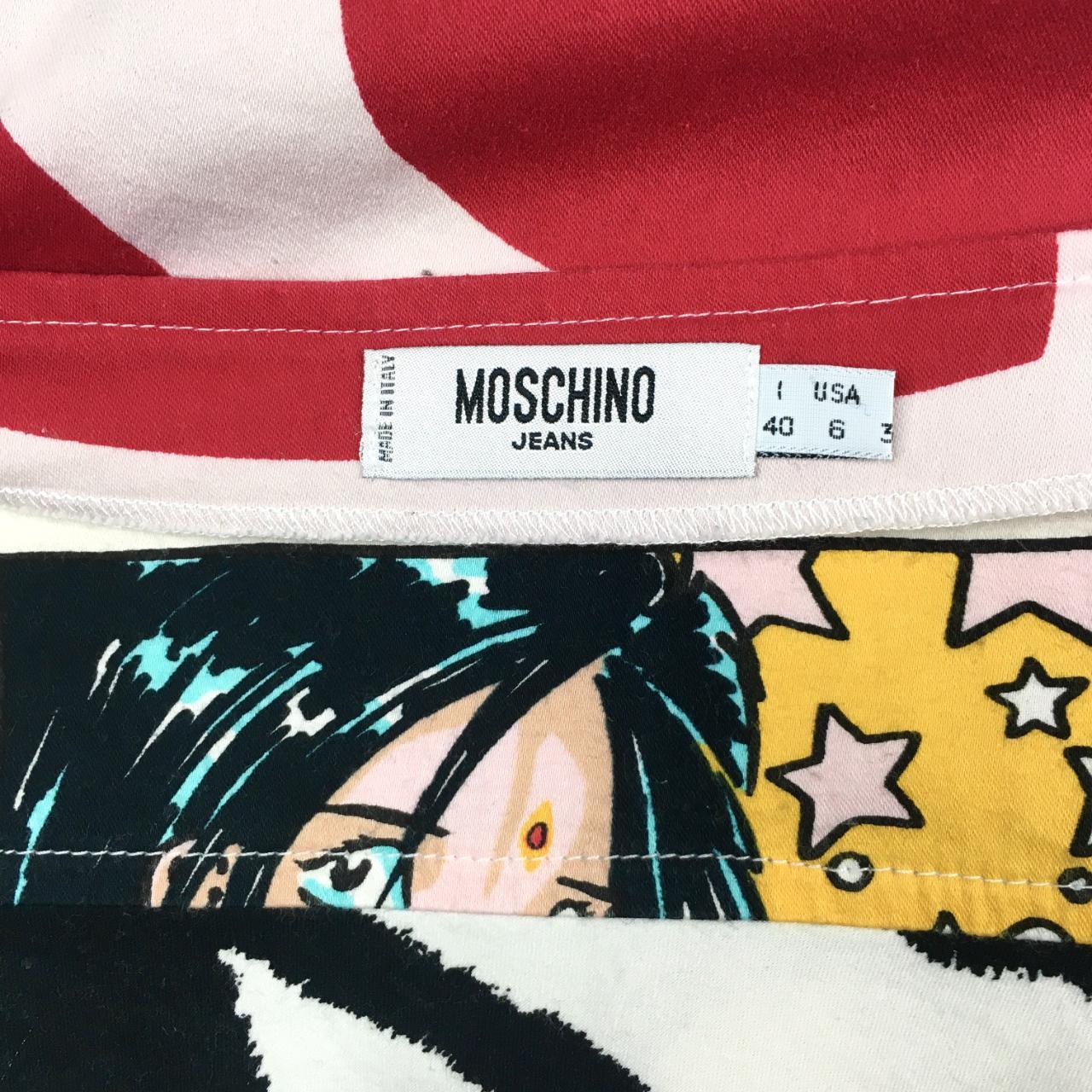 Vintage Moschino Anime Print Mini Skirt IT40... - Depop