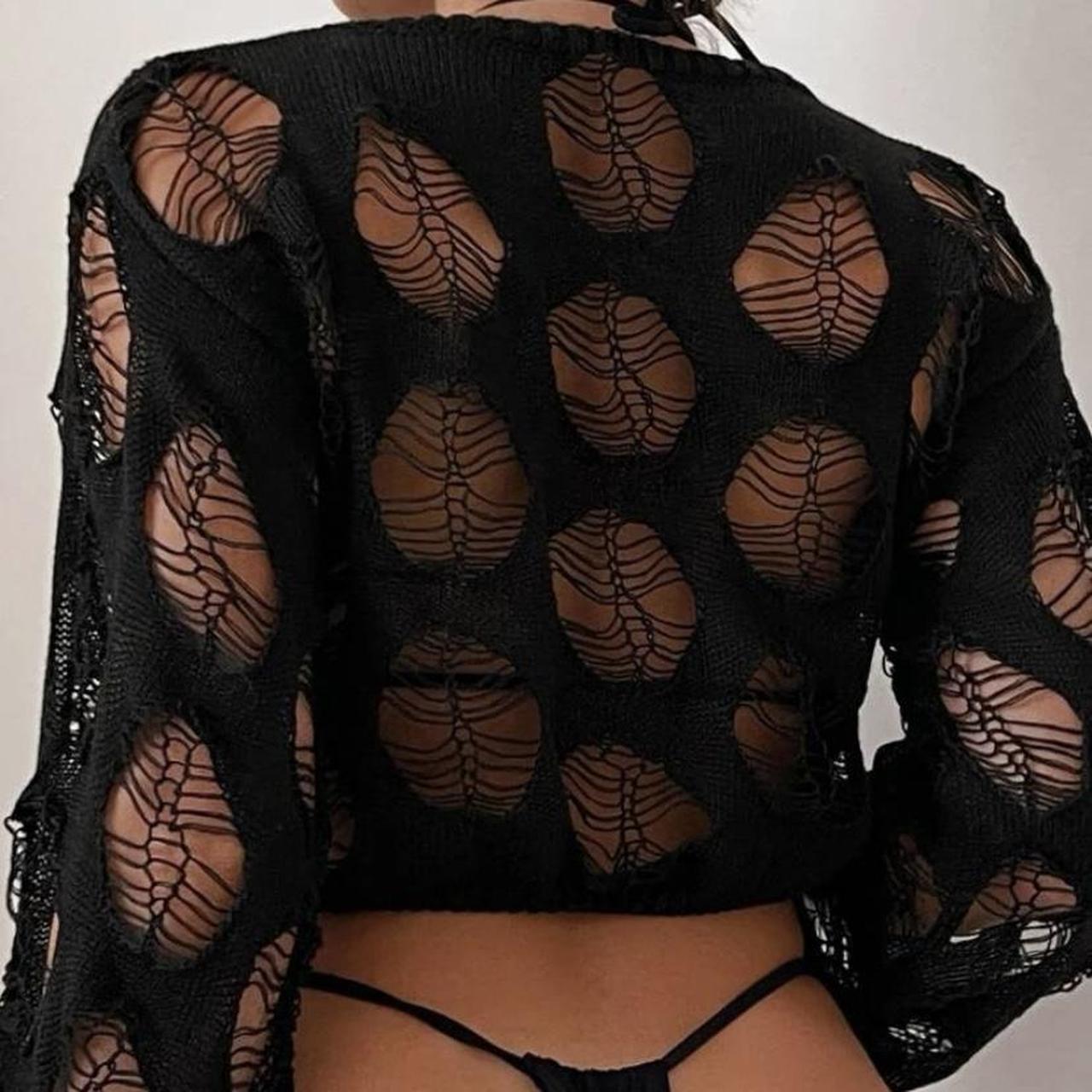 SHEIN black bikini cover up Depop