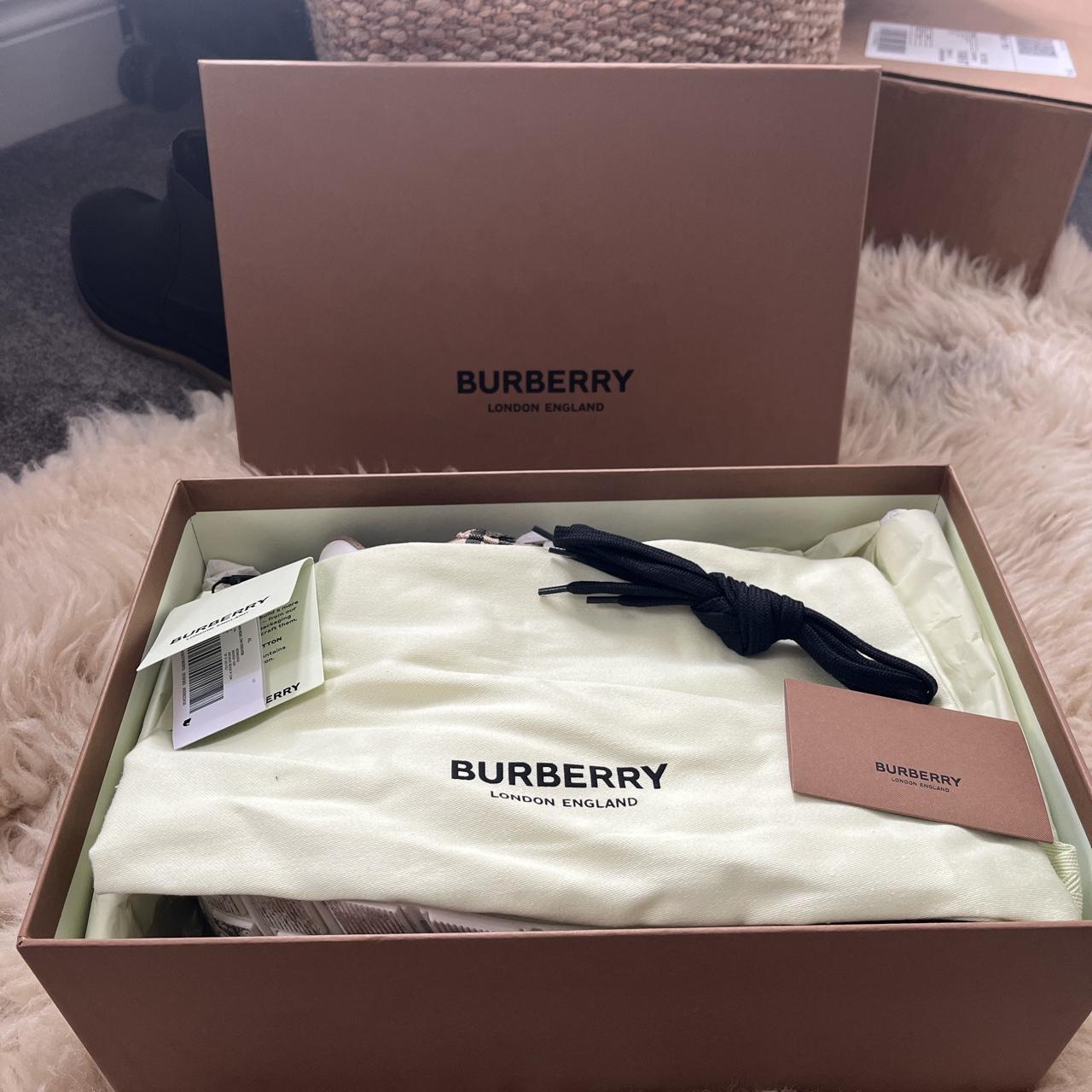 Burberry New Regis Trainers size 4 (37) Worn a few... - Depop