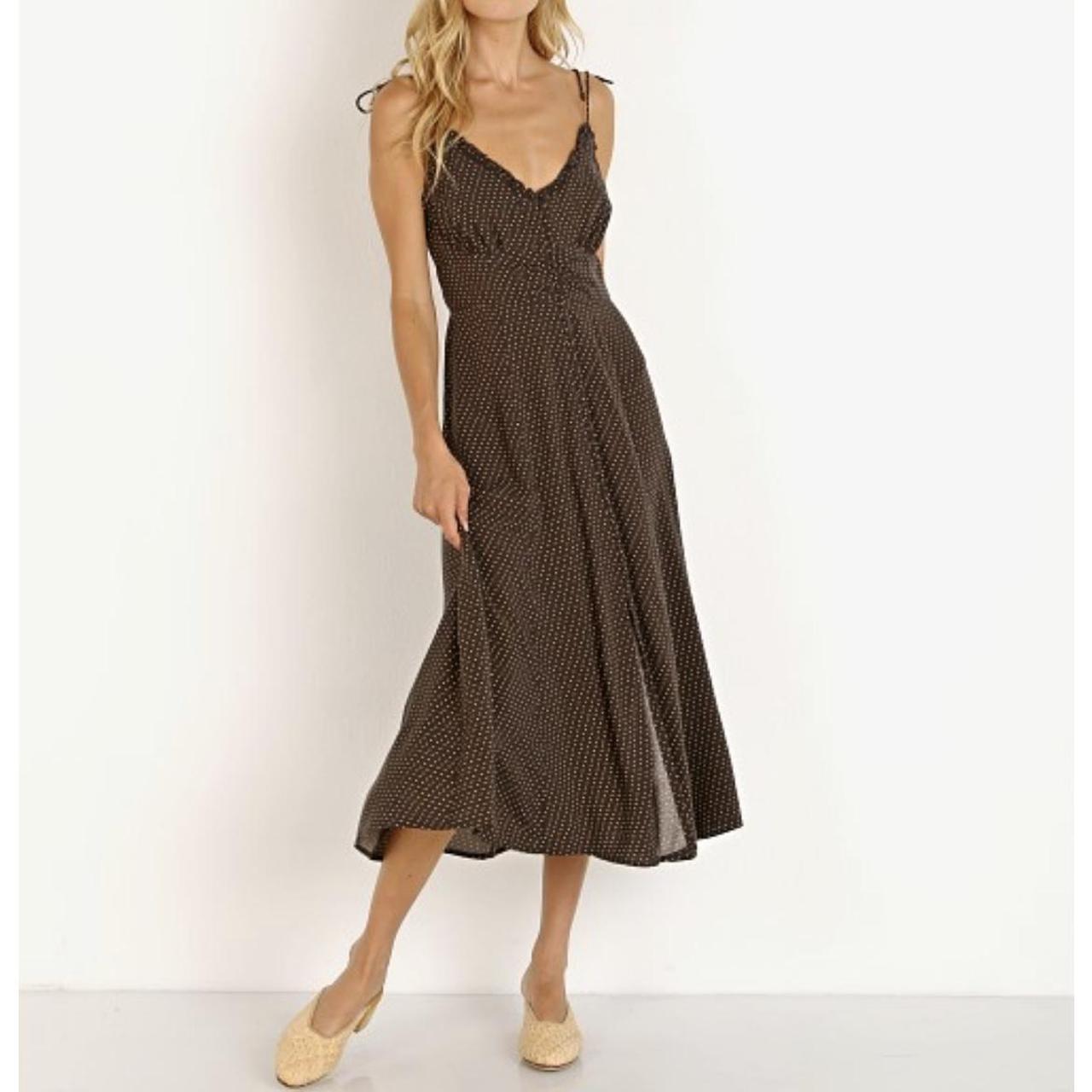 Pippi juliette midi cheap dress rust