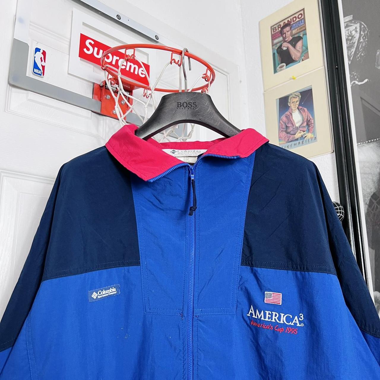 Vintage 1990s Columbia America s Cup Blue