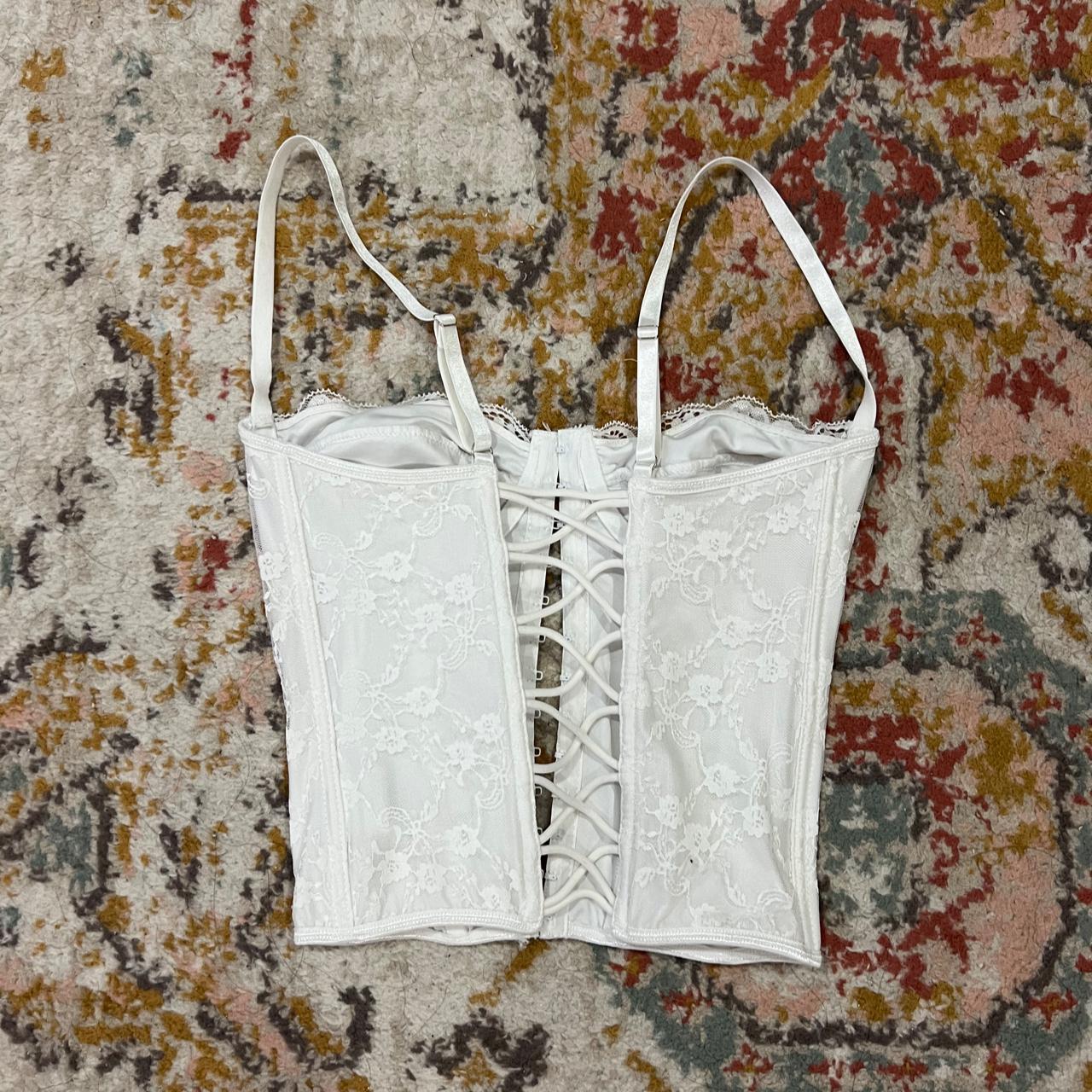 White Lace Bustier Corset Top, Very flattering