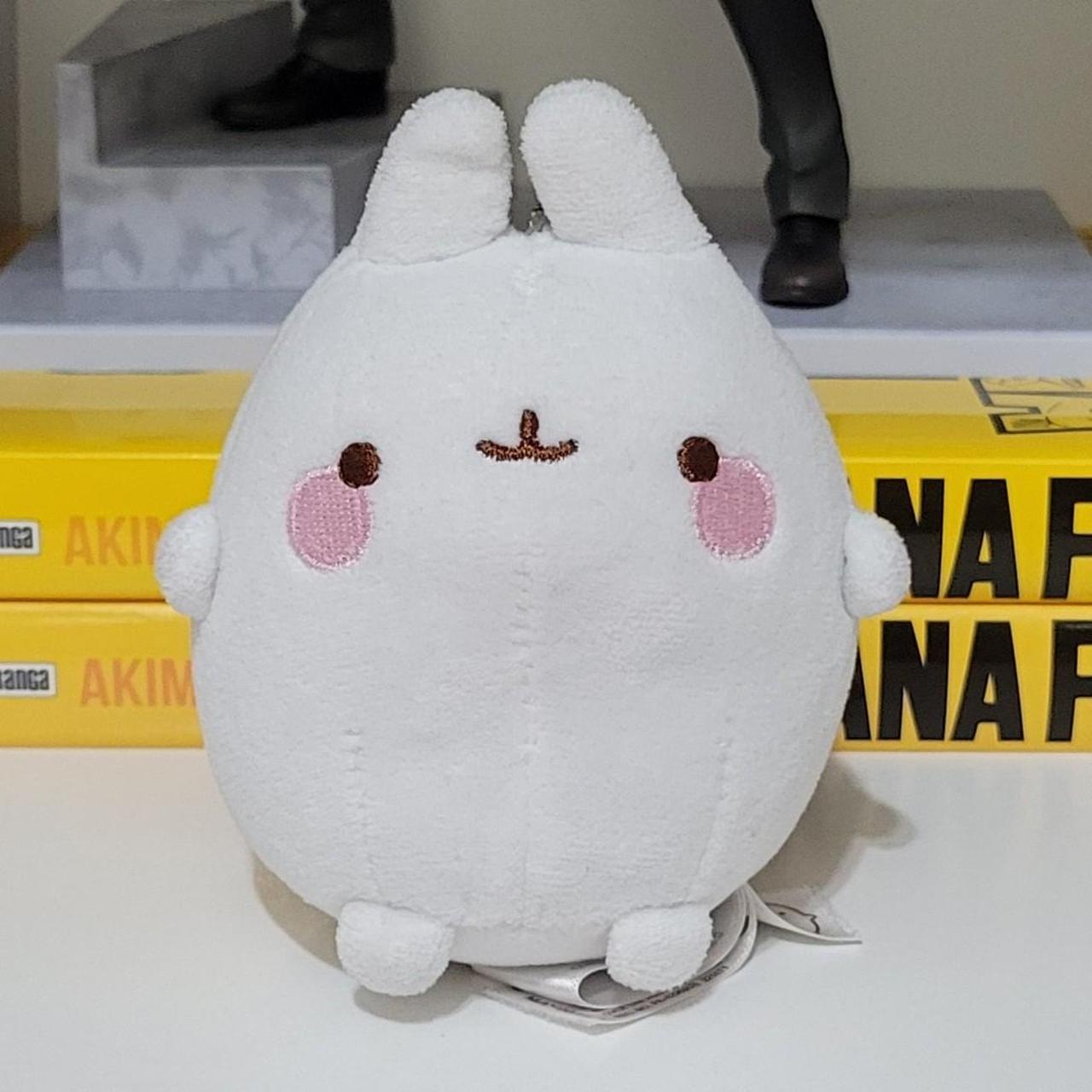 Molang small Bunny Keychain plush Used in good... - Depop