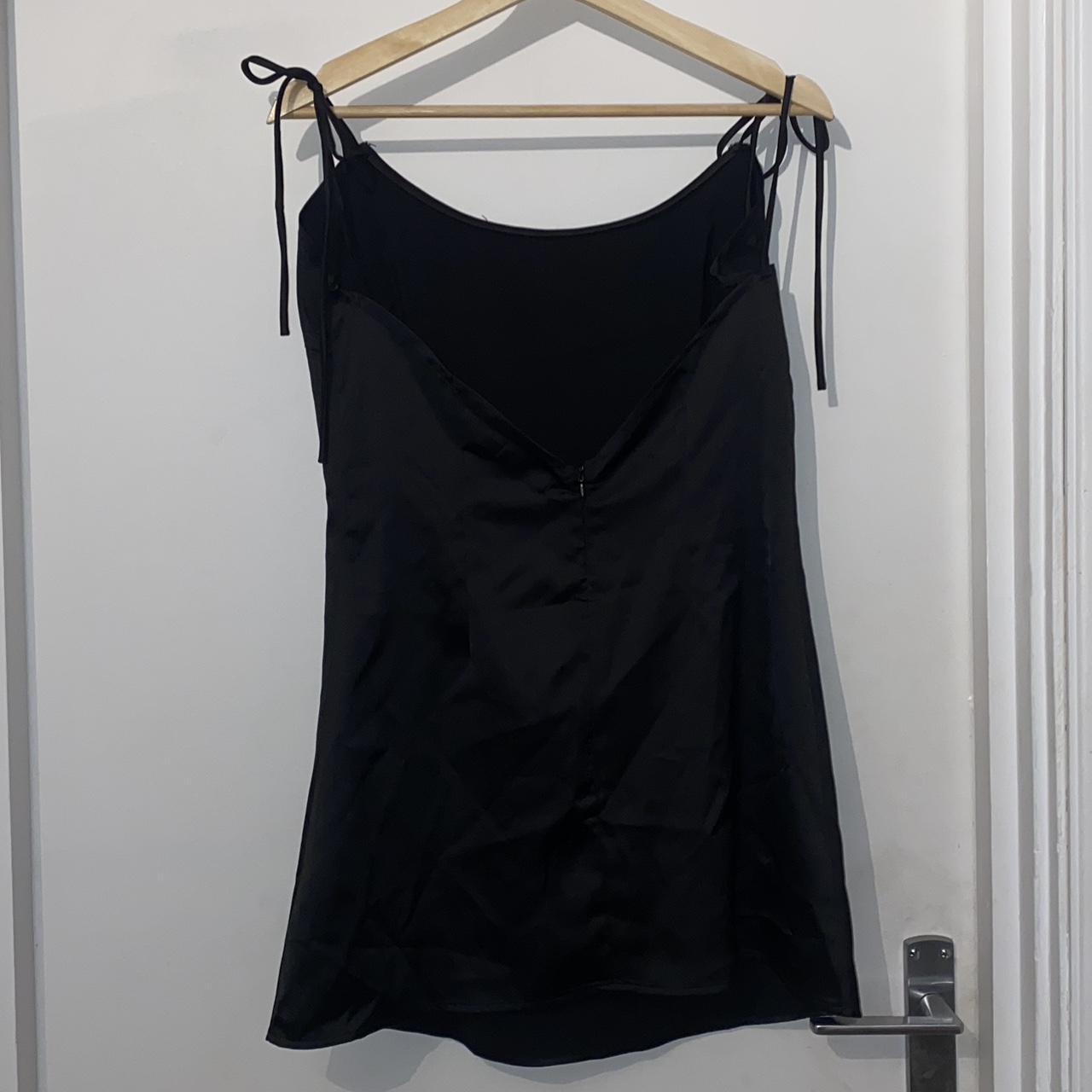 Nastygal slip dress with cowl neckline with tied... - Depop