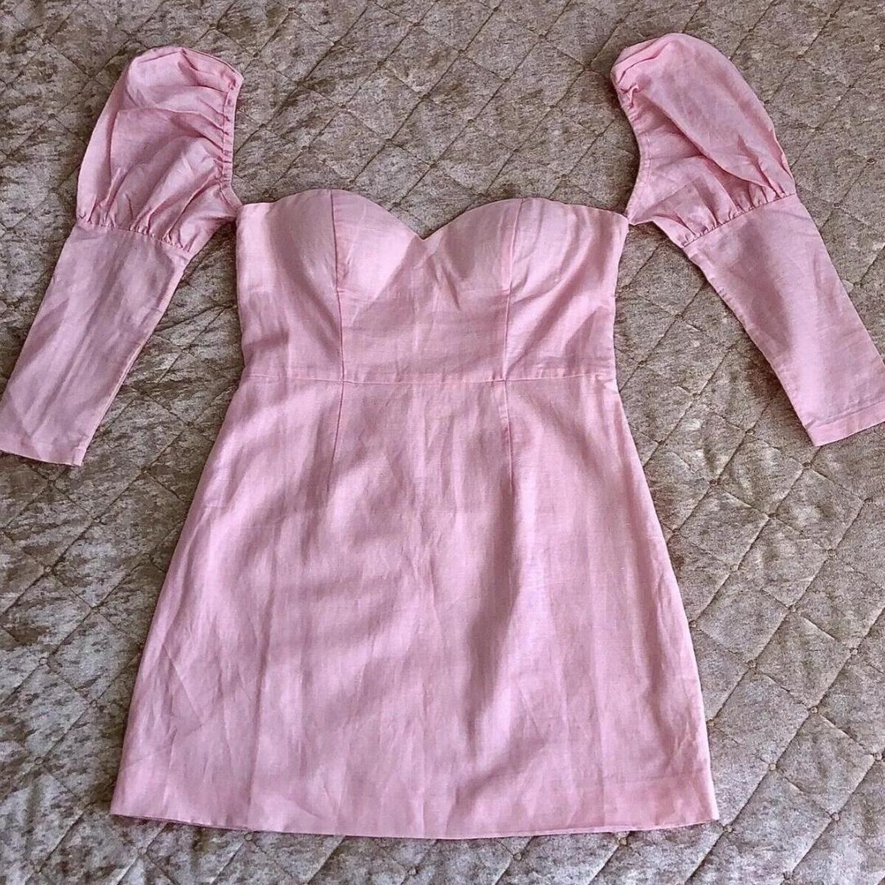 Atoir Pink Powder Puff Sleeeves Mini outlet Dress Size US 8