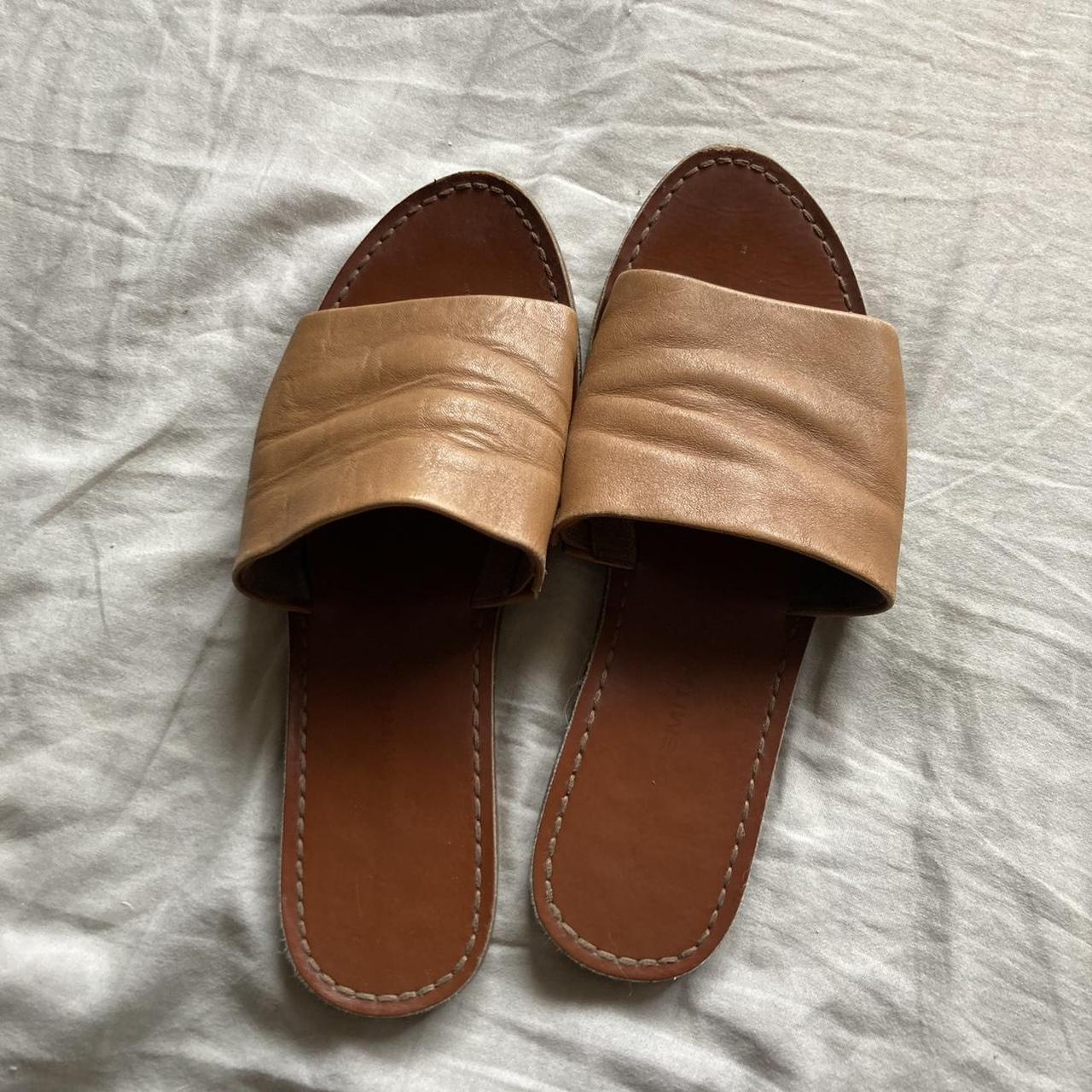 Windsor Smith Brown Leather Sandals Size 38 7 Depop   P0 