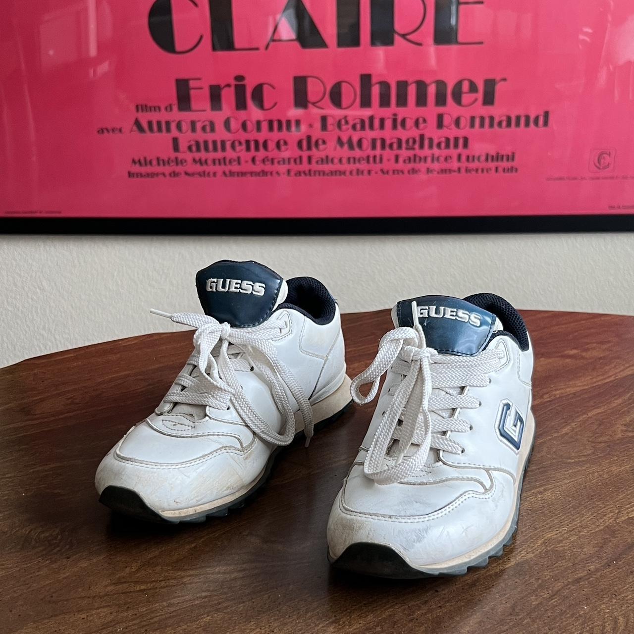 guess white trainers womens