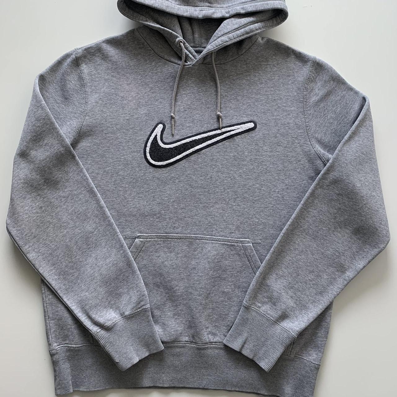 Nike Men's Grey Hoodie | Depop