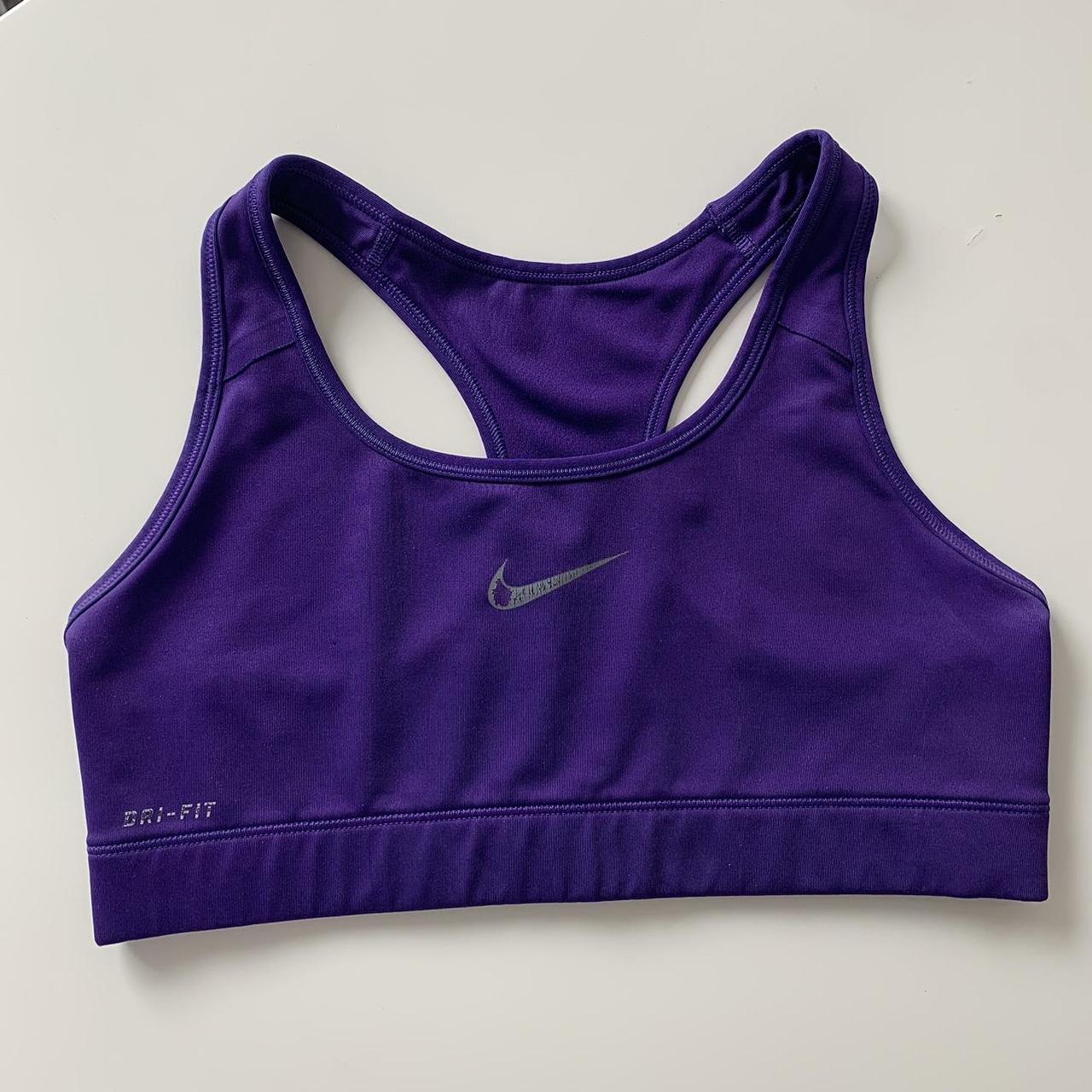 Nike Women's Purple Crop-top | Depop