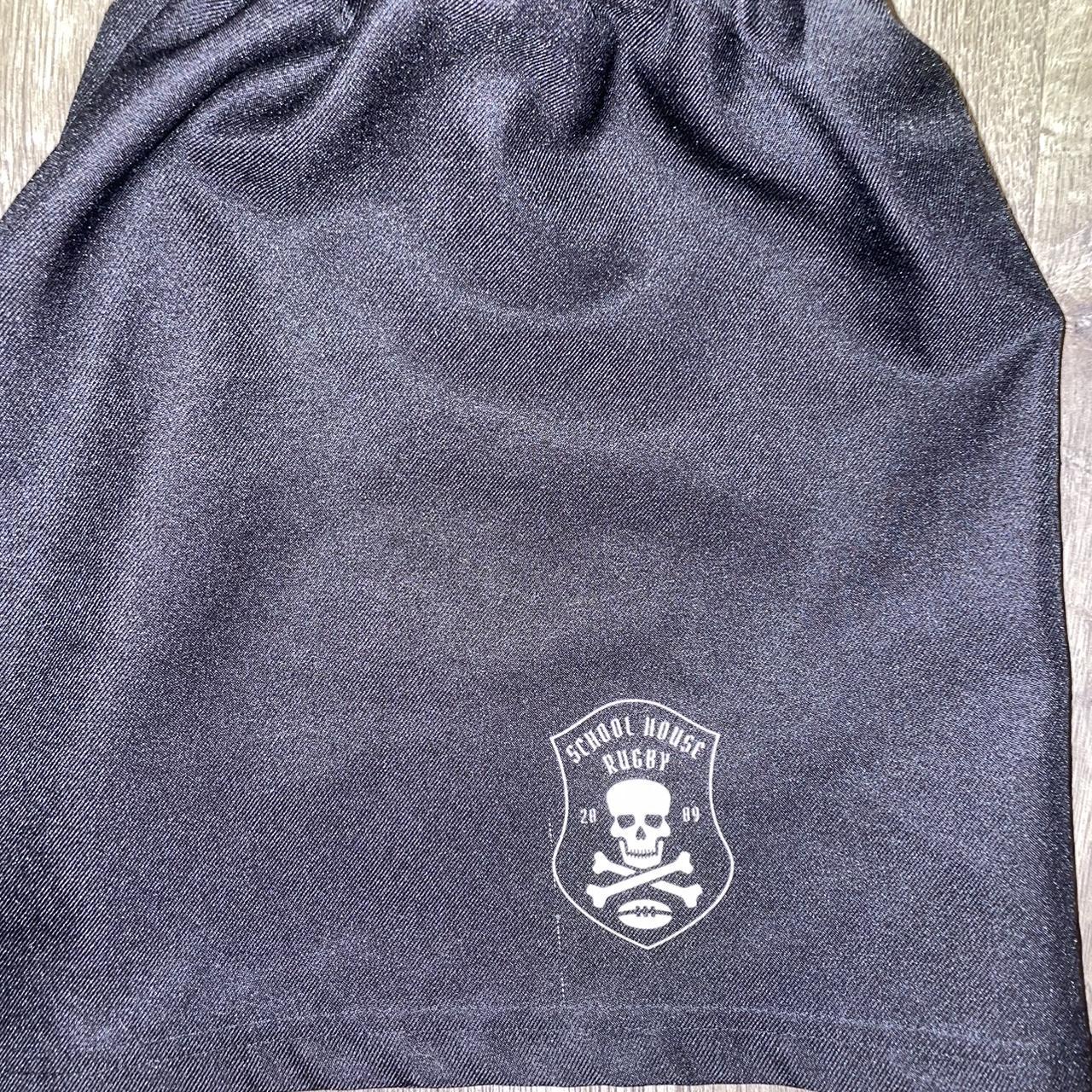 5 Inch Inseam Black Rugby Shorts Size Large Stretchy... Depop