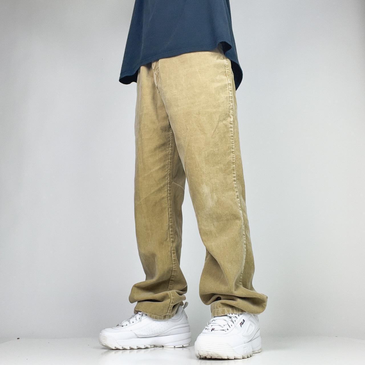 Vintage Corduroy Pants, 90s baggy khaki pants. Size...