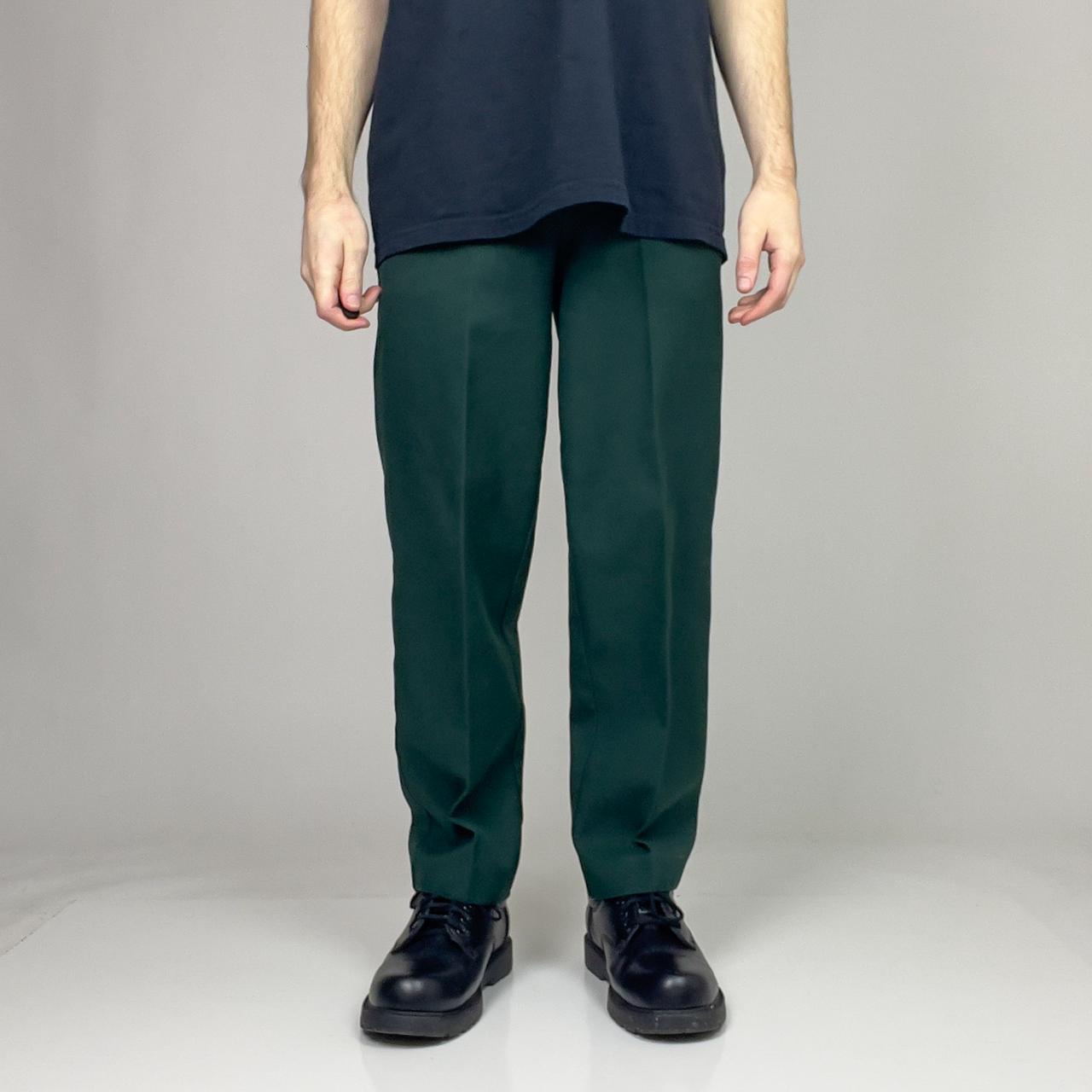 Baggy Green Pants 2000s vintage, stretchy waist.... Depop