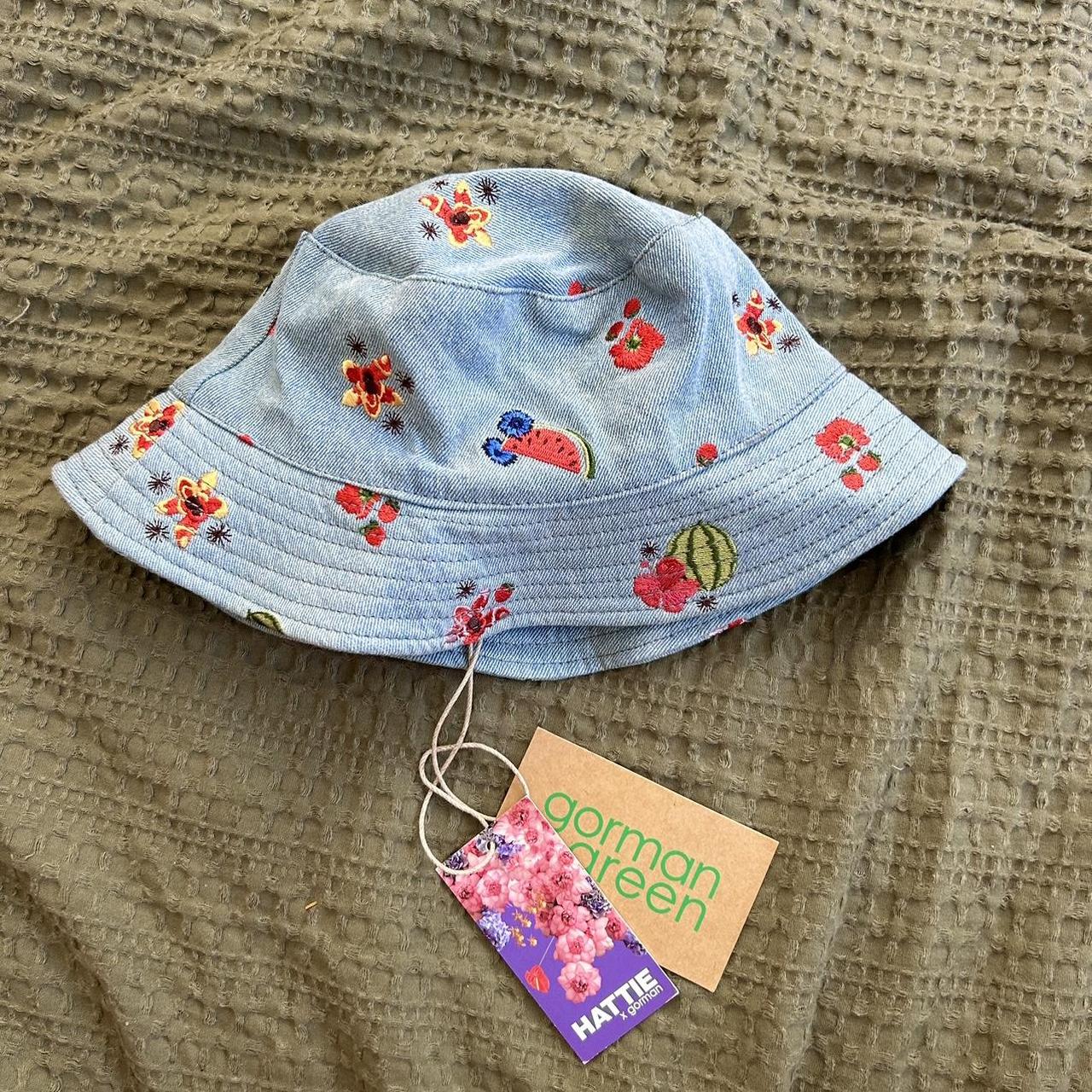 Gorman X Hattie bucket hat new with tags. Fruit and... - Depop