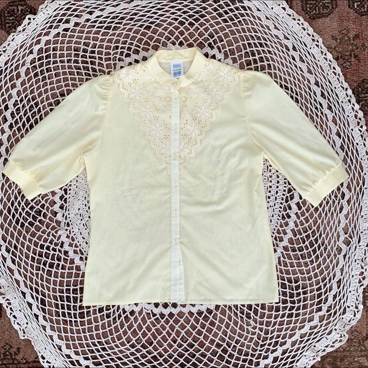 BHS Women's Yellow Blouse | Depop