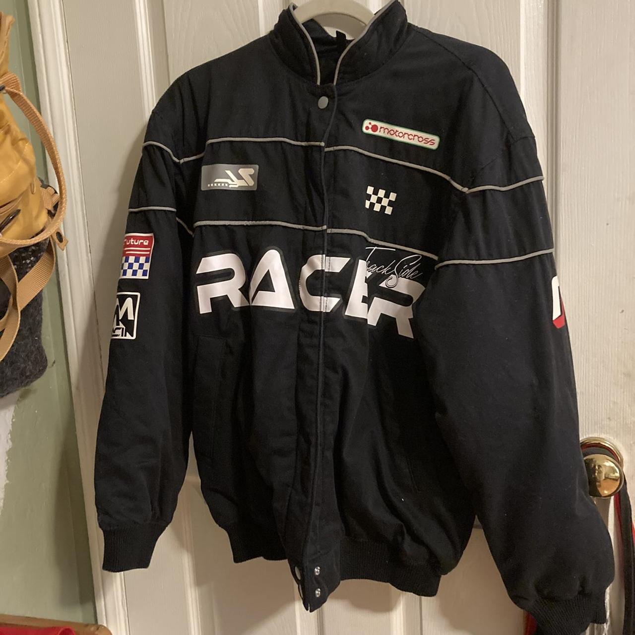 super cool race car jacket from h&m barely worn no... - Depop