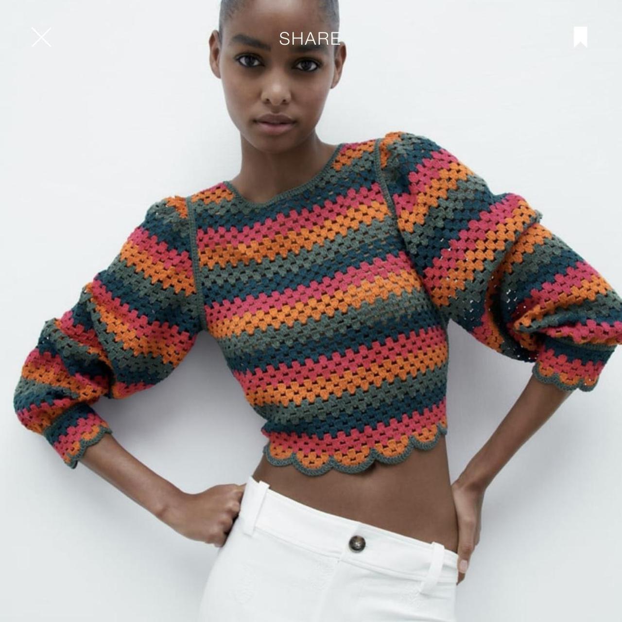 Zara crochet jumper Was £46 Depop