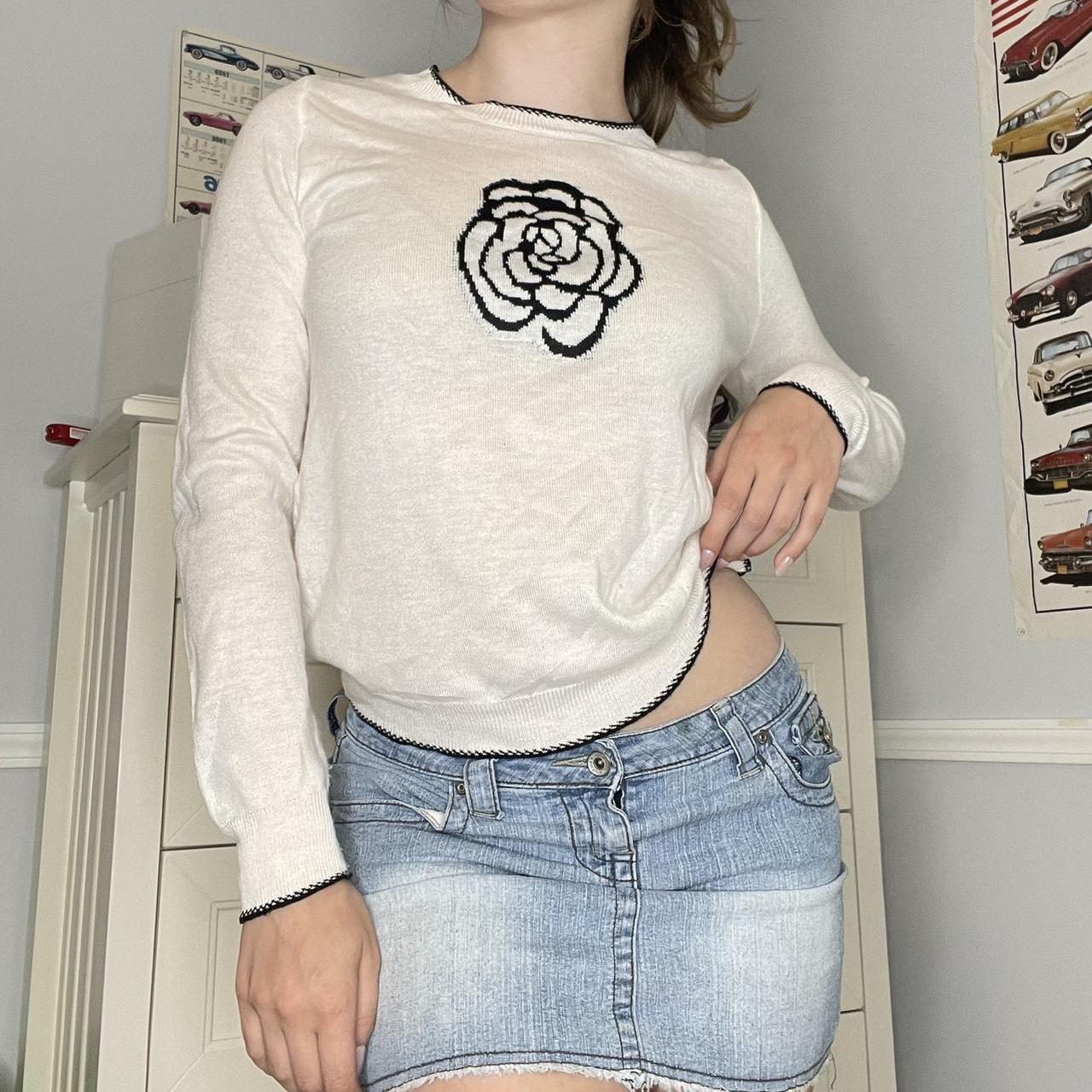 Chanel Women's White Jumper | Depop