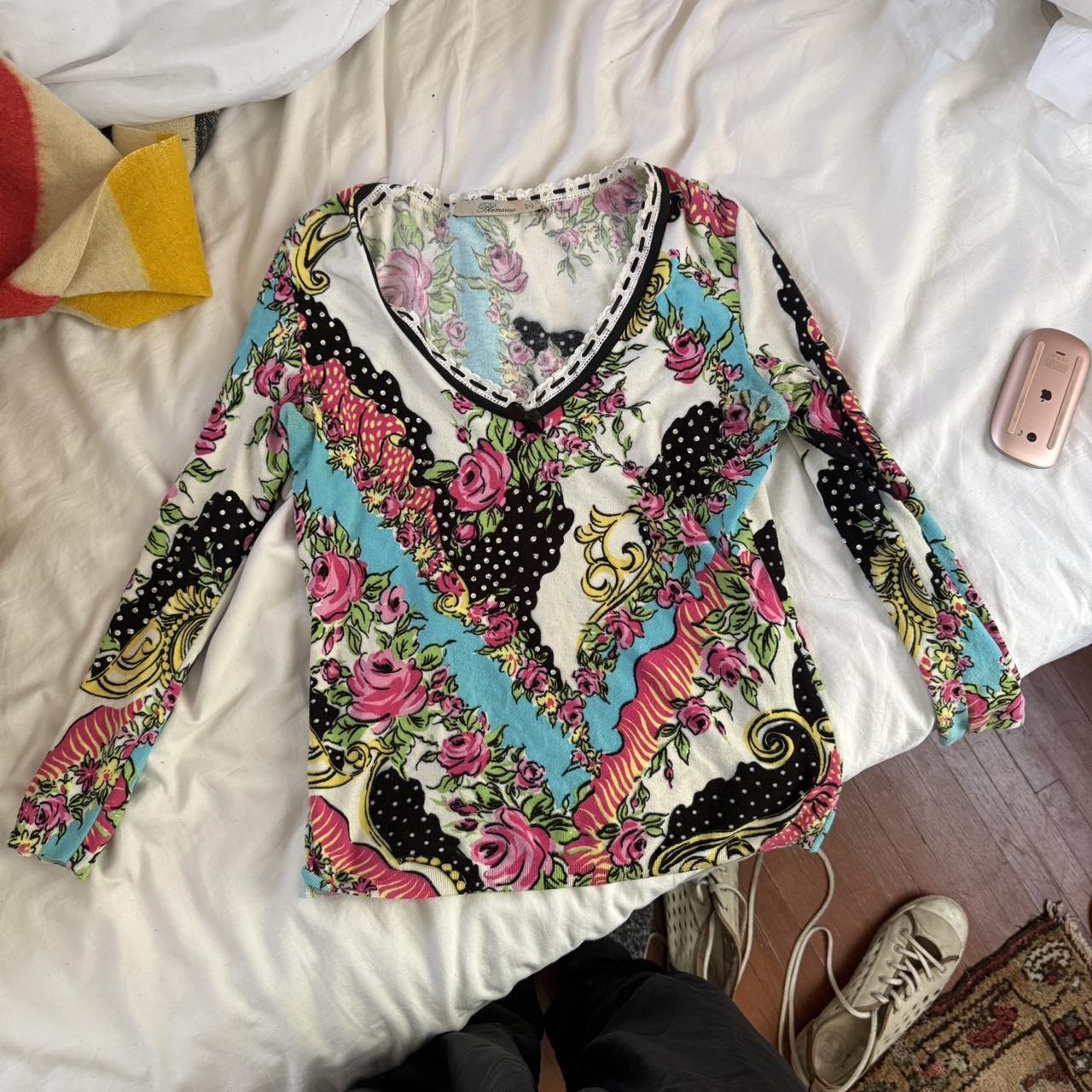 Blumarine Women's Sweater - Multi - S – vintage b… - image 1