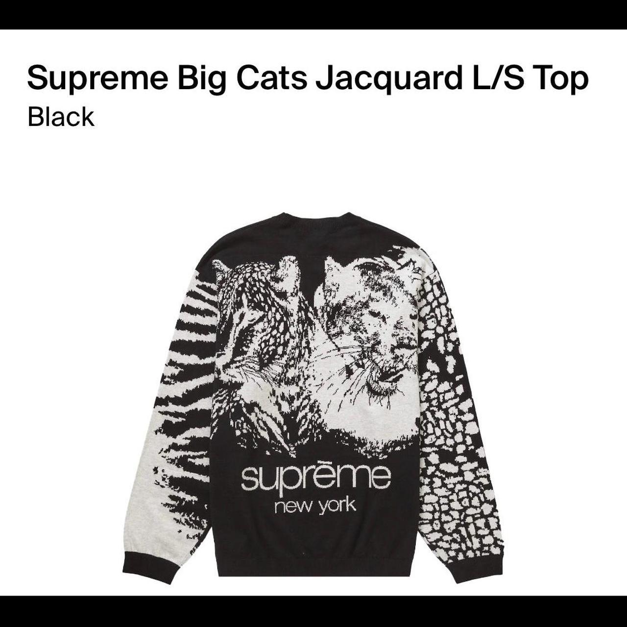 Supreme Big Cats Jacquard knitted sweater , Size...