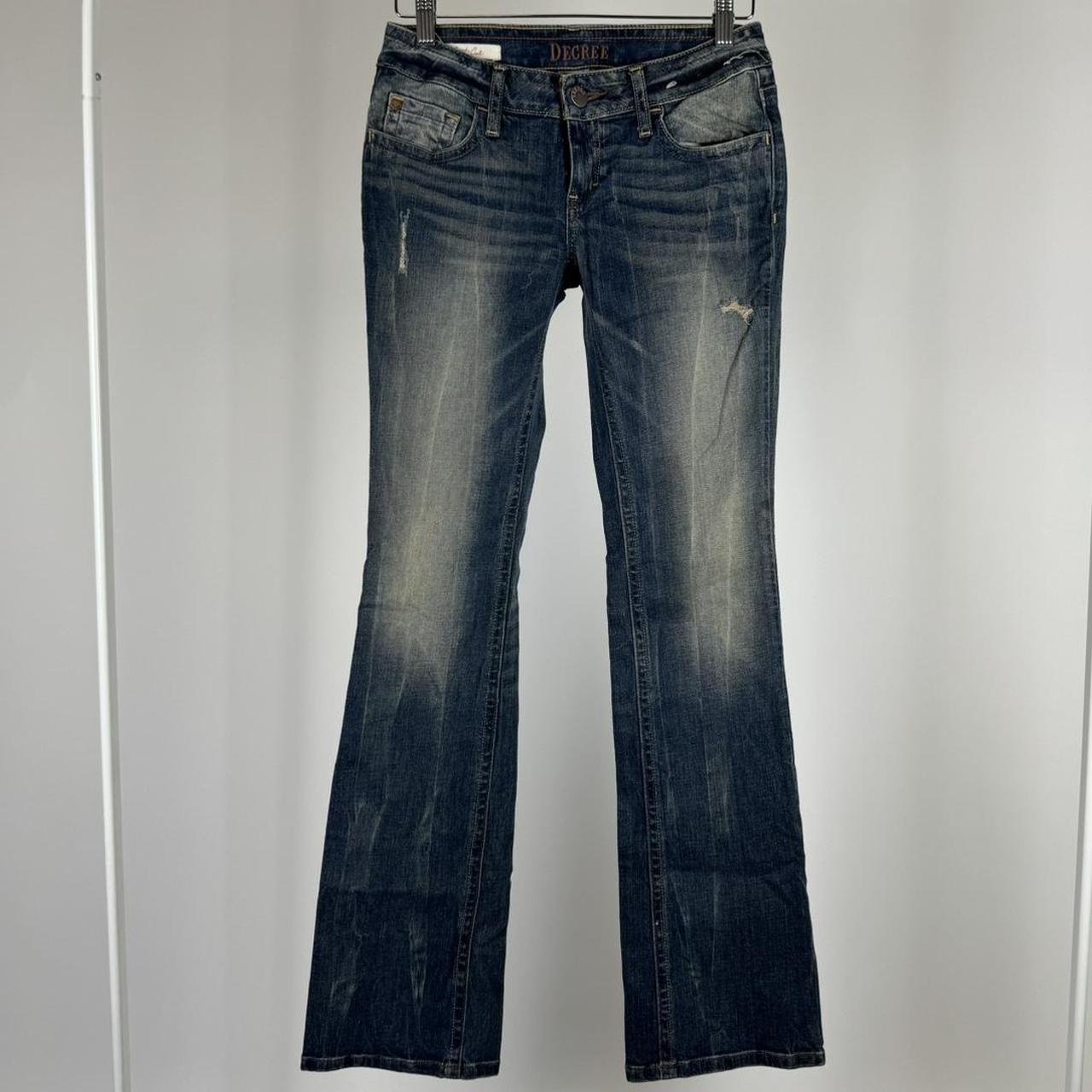 Y2K low rise bootcut jeans Labeled Size 5, runs... - Depop