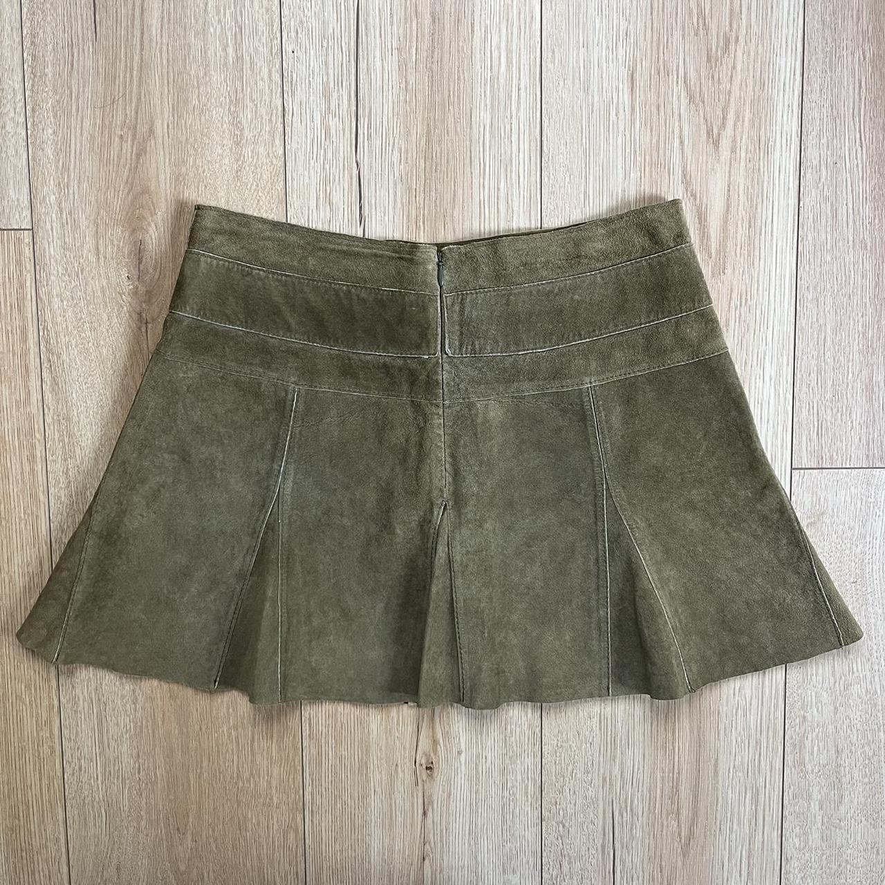 Bebe Women's Khaki and Green Skirt (2)