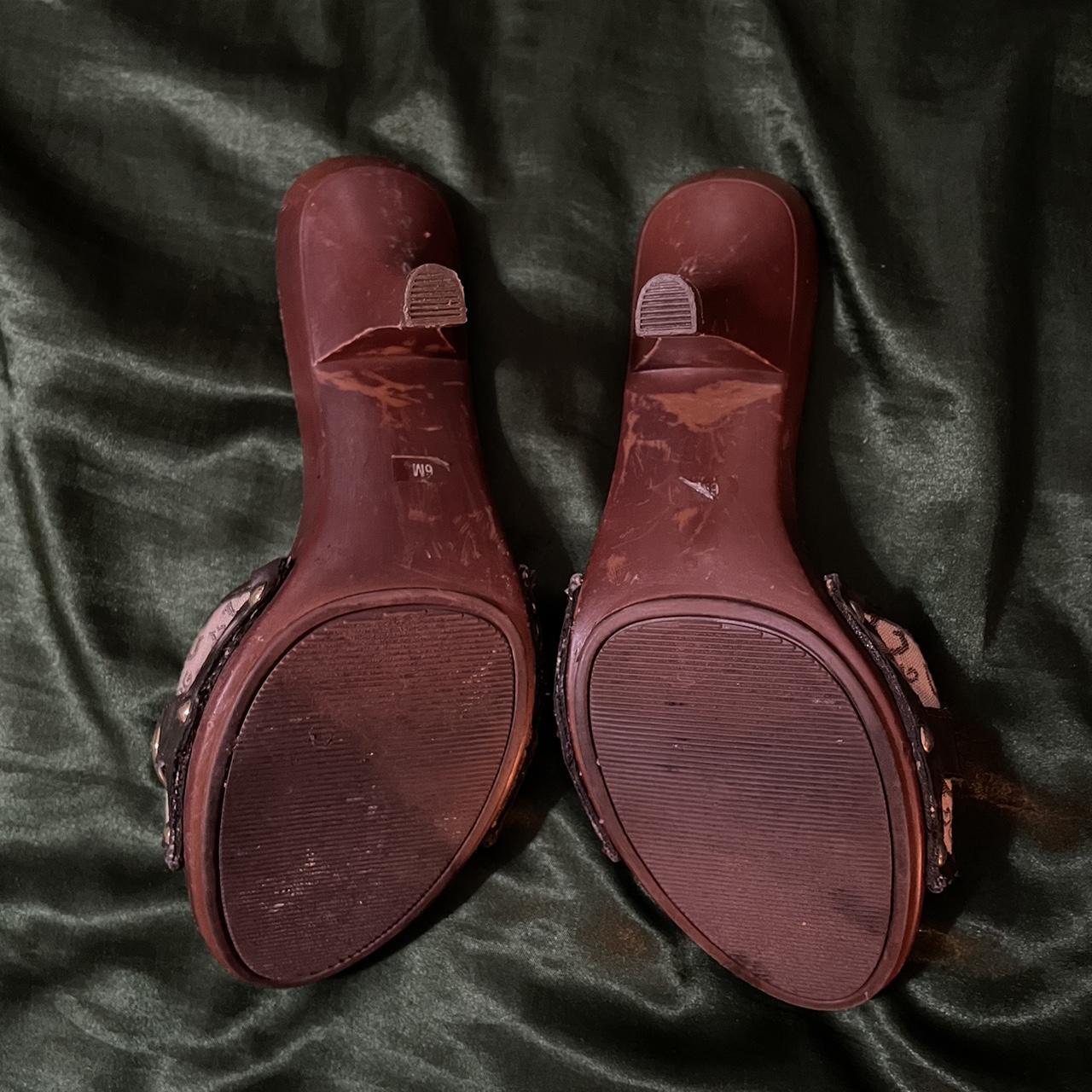 guess open toe booties