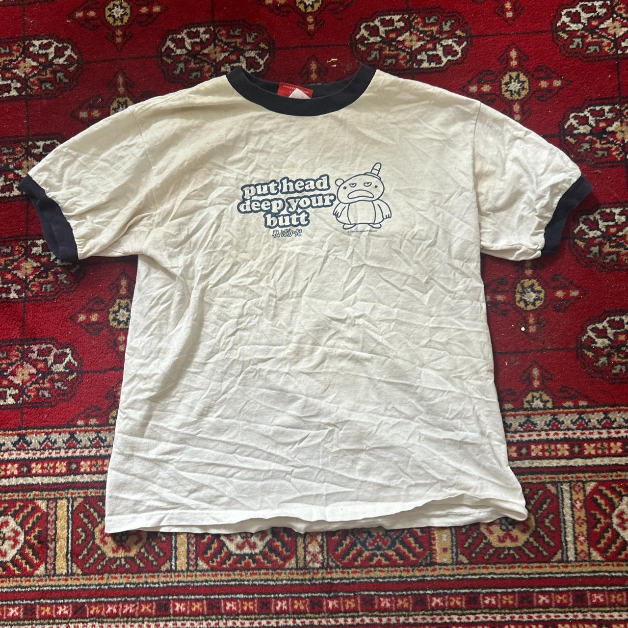 Rare Watasha baka ironic japanese cartoon t shirt... Depop