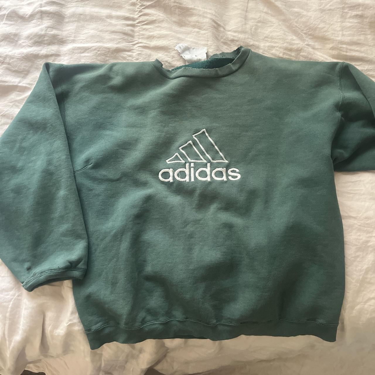 VINTAGE ADIDAS JUMPER OVERSIZED fit #vintage... - Depop