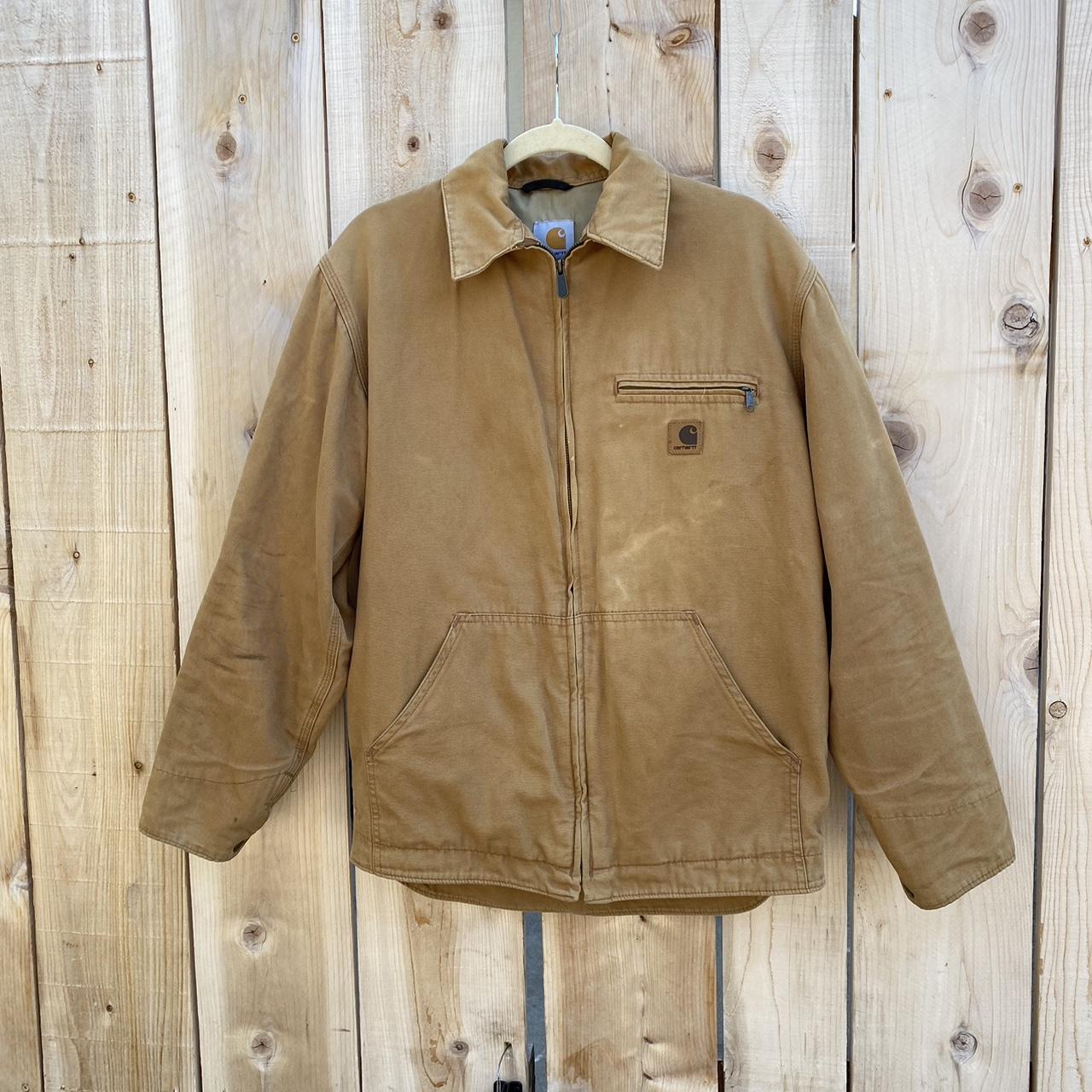 Carhartt Work Jacket Small P2P: 24 in Length: 28... - Depop