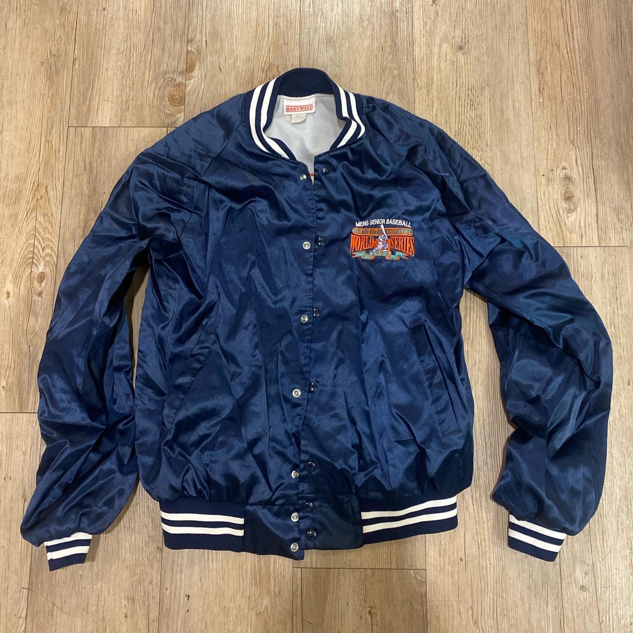 Men's Blue and White Jacket | Depop