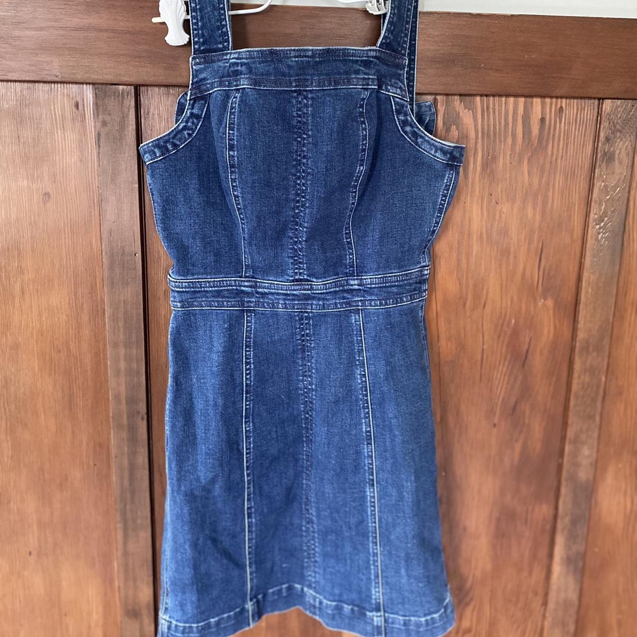 Madewell denim best sale apron dress