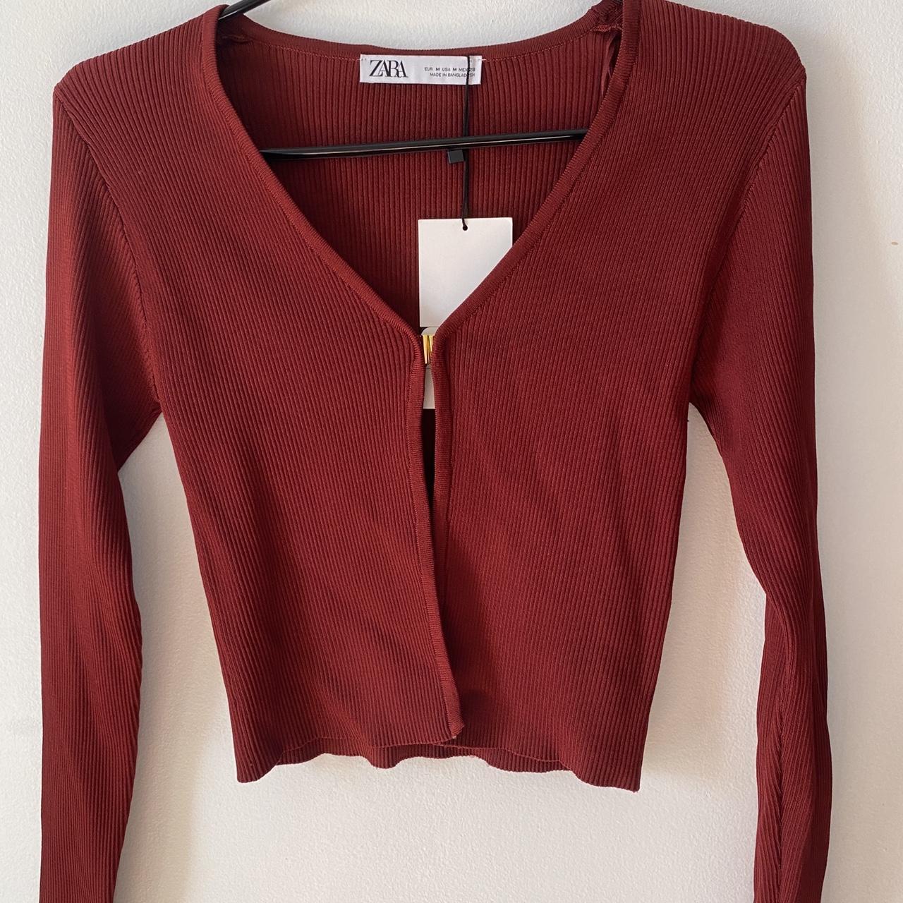 Zara red clearance cardigan