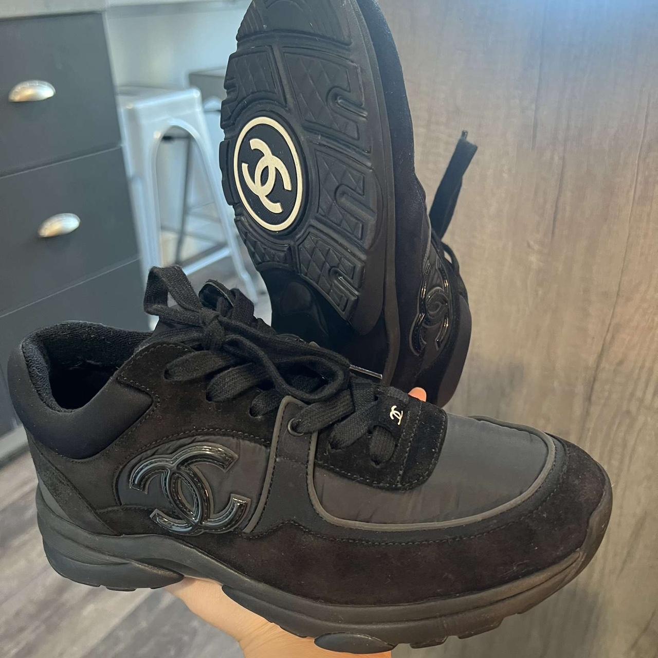 all white chanel runners