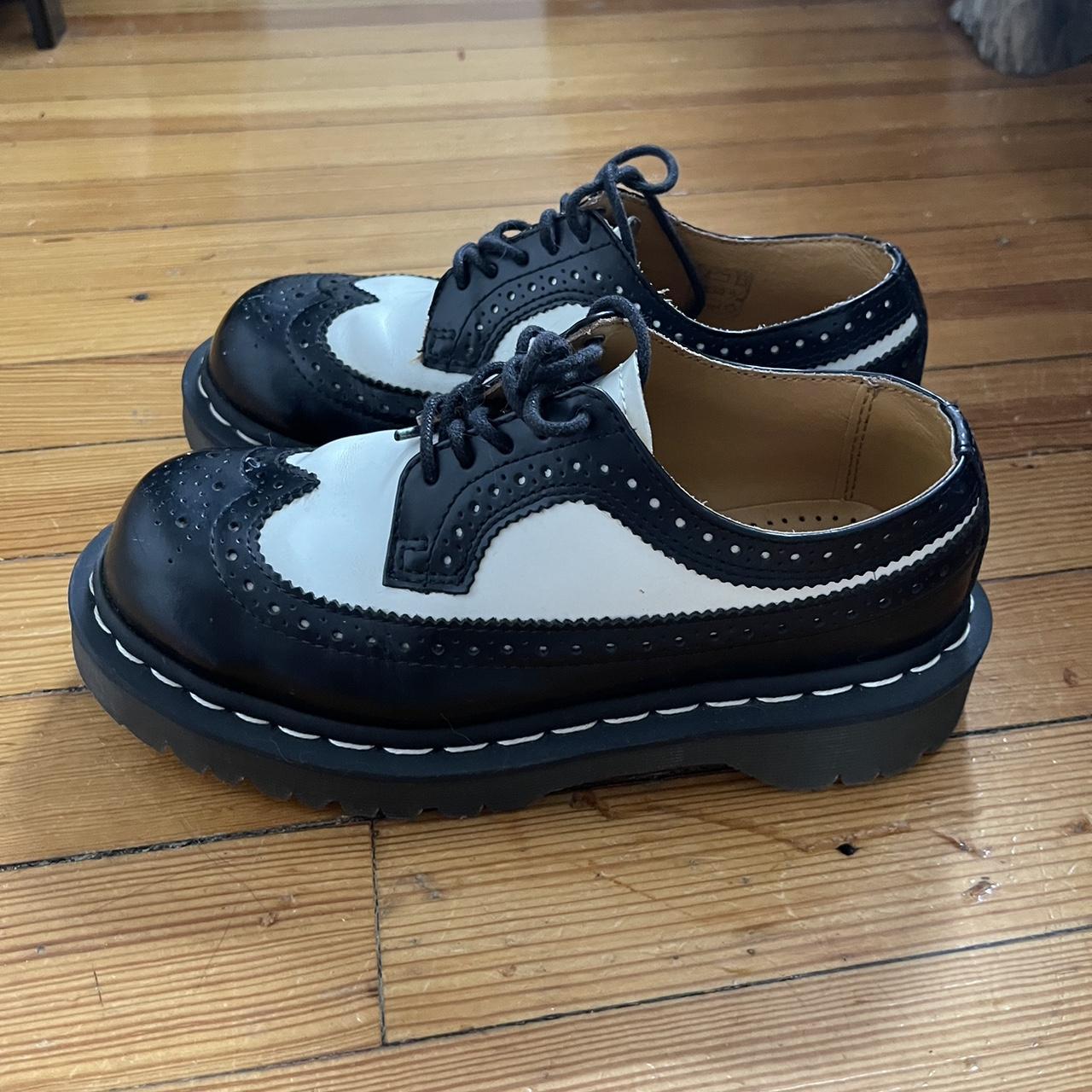 Dr. Martens Women's Black and White Brogues (2)