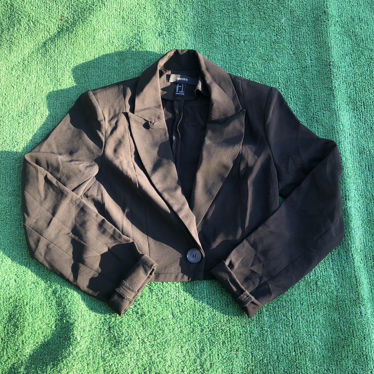 Black Cropped blazer, Brand: Forever21,