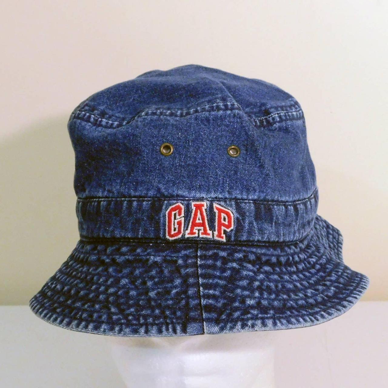 90s GAP Denim Bucket Hat - Size M The hat is in... - Depop