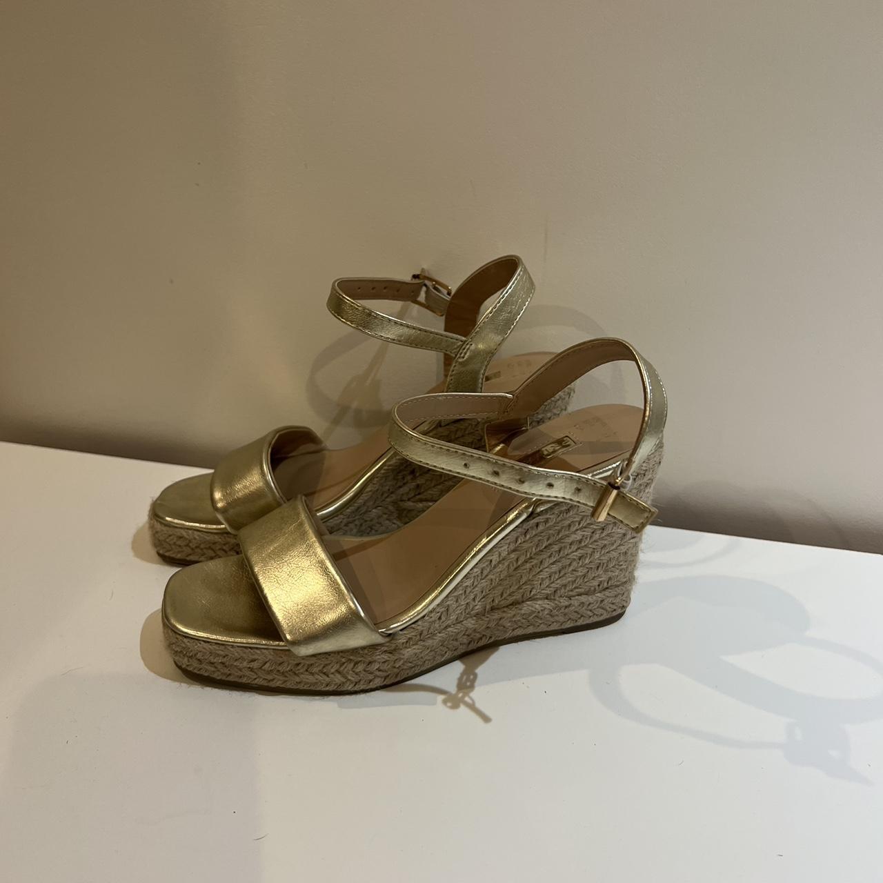 Primark sales gold wedges