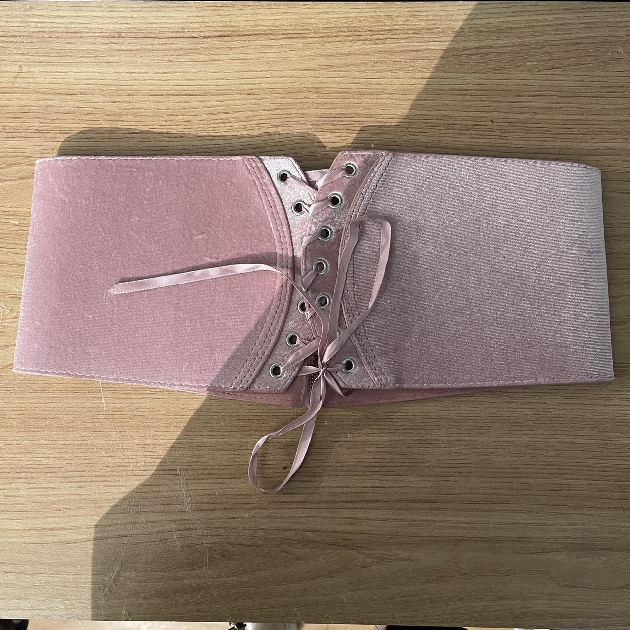 Primark Women's Silver and Pink Belt Depop