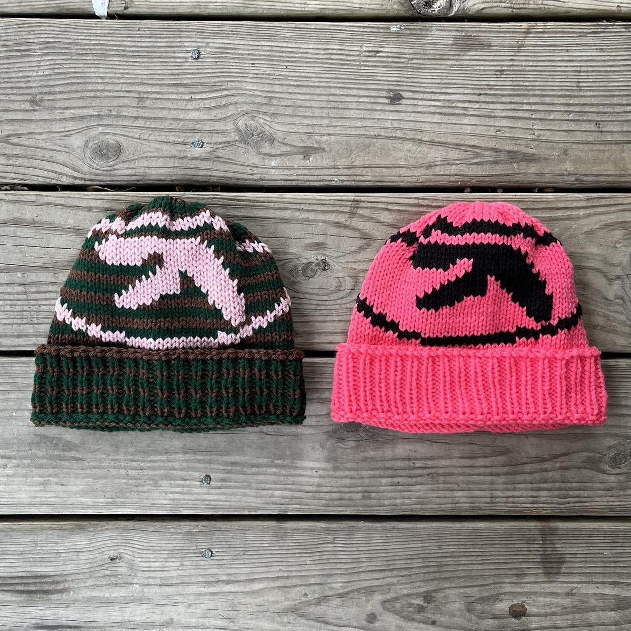 Aphex twin beanies and others. Knit by me. Link in bio - Depop