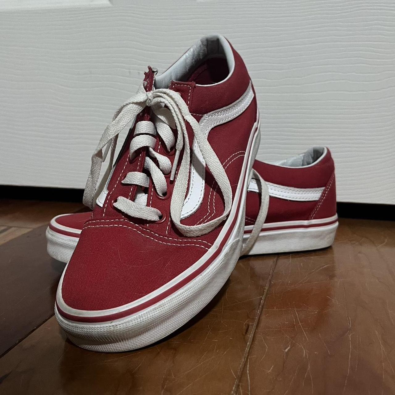 Cute red vans best sale