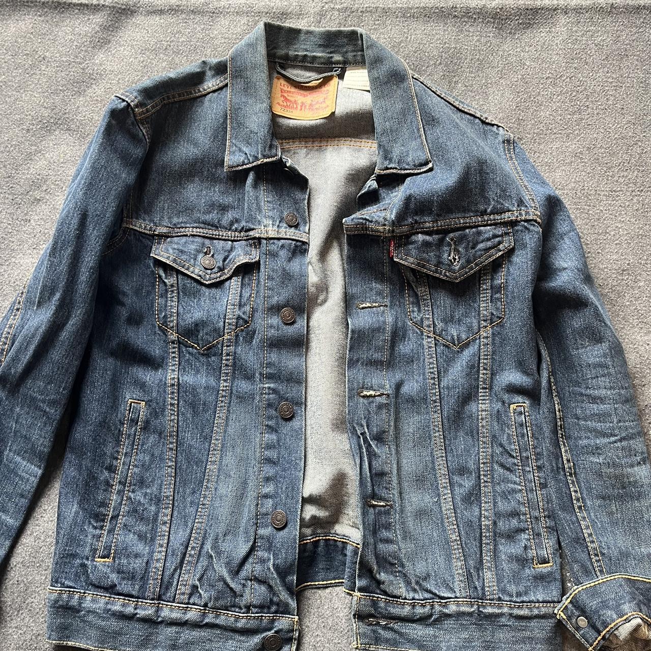 Levi’s Denim Jacket - Size Medium / Dark... - Depop